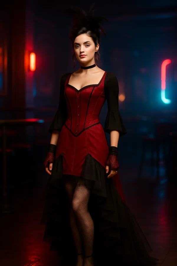 Crimson Saloon Seductress