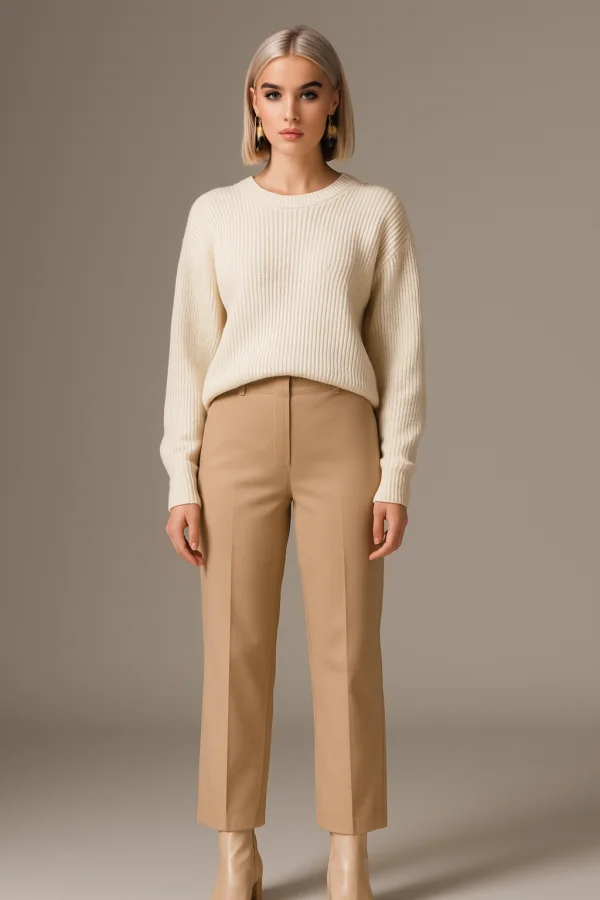 Cream Knit Minimalism