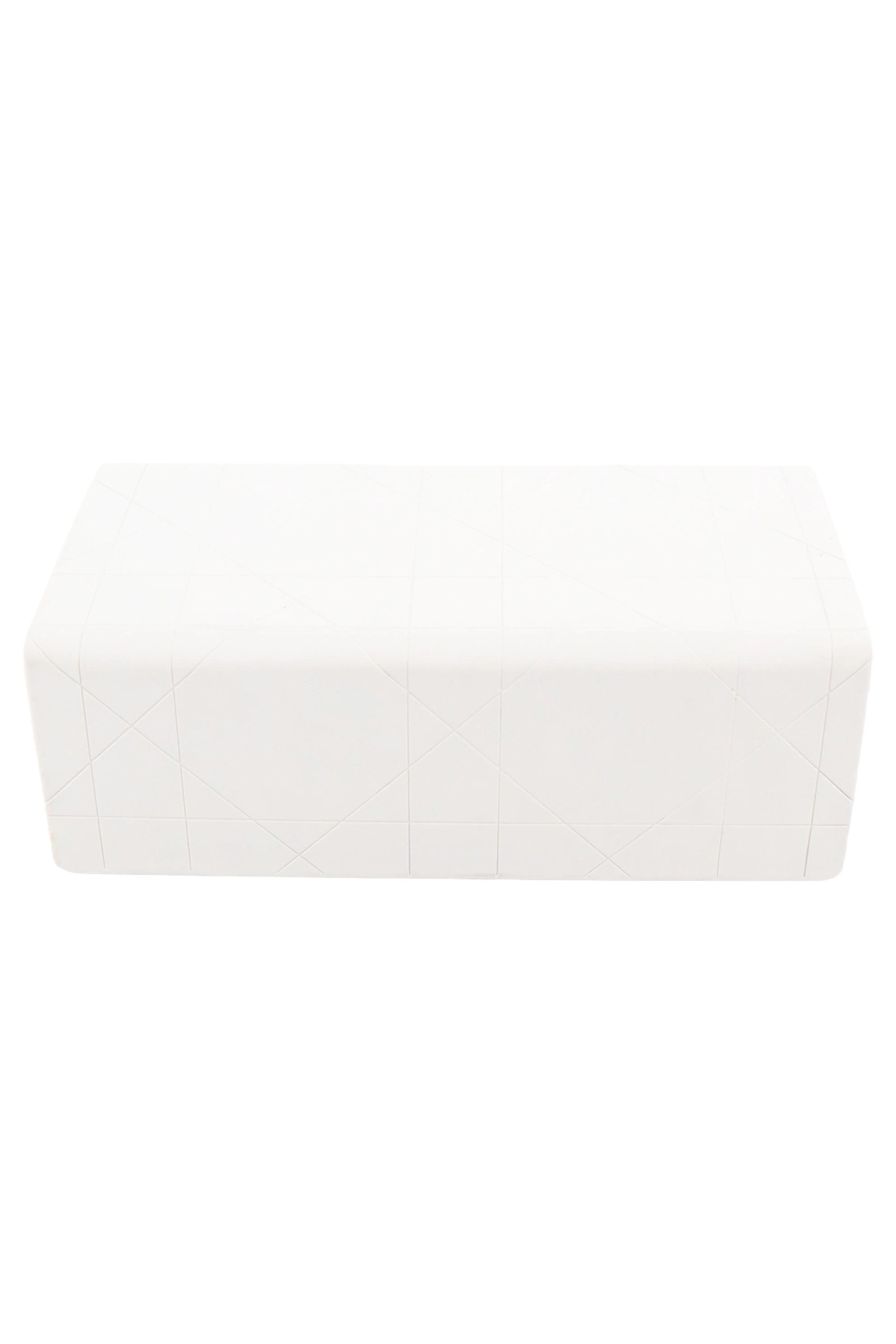 DIOR Schmuckschatulle Damen Elegant Weiß Geometrisch 7x5cm Luxus Box 1