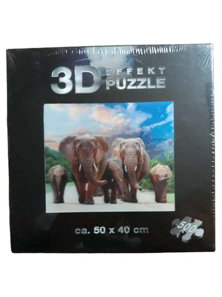 CONNEX 3D Puzzle Elefant 500 Teile Natur Tiere Lernspielzeug Kinder 6-99 Jahre 1