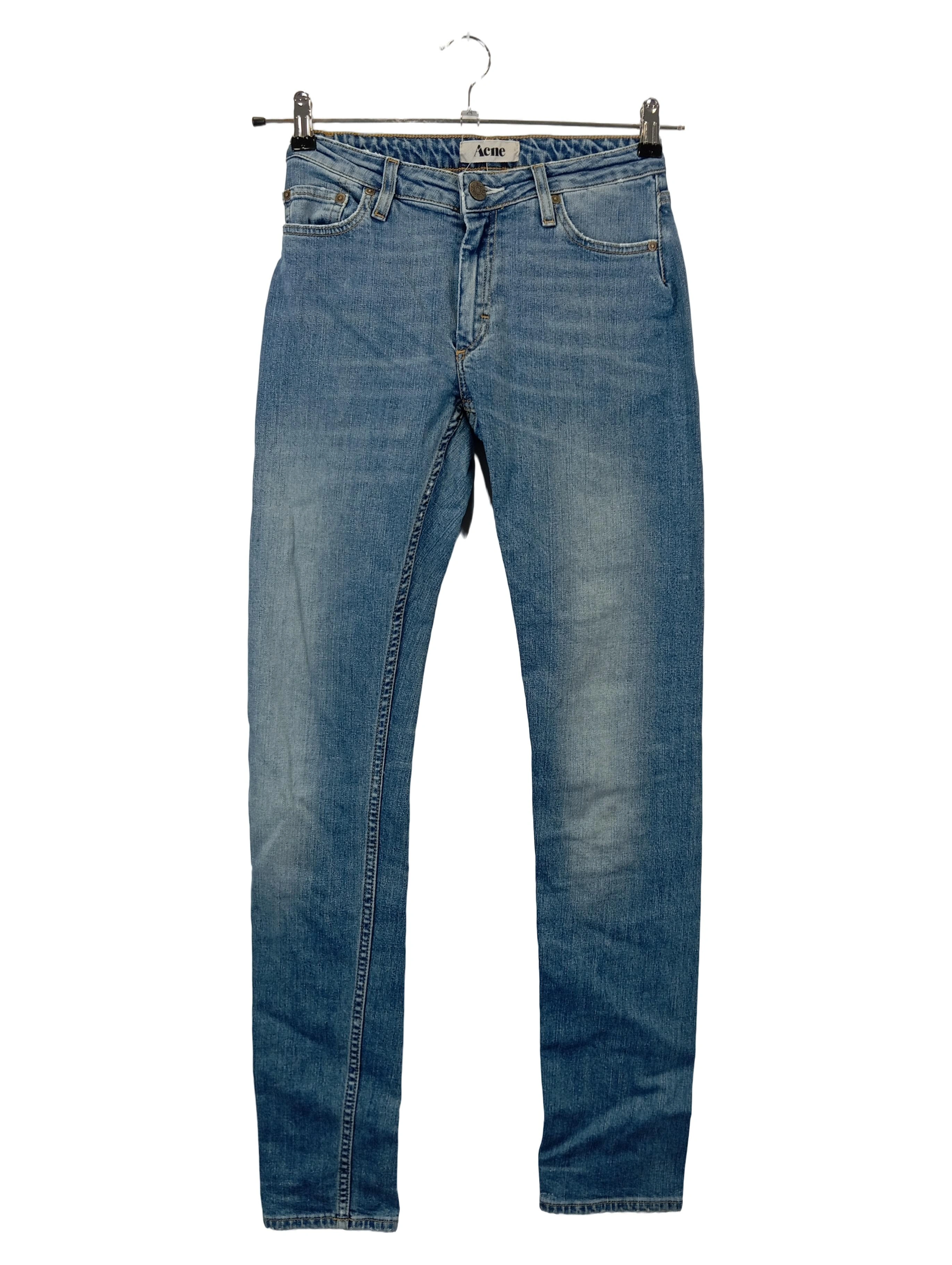 Acne Damen Jeans Straight Leg W26 L32 Blau Casual 1