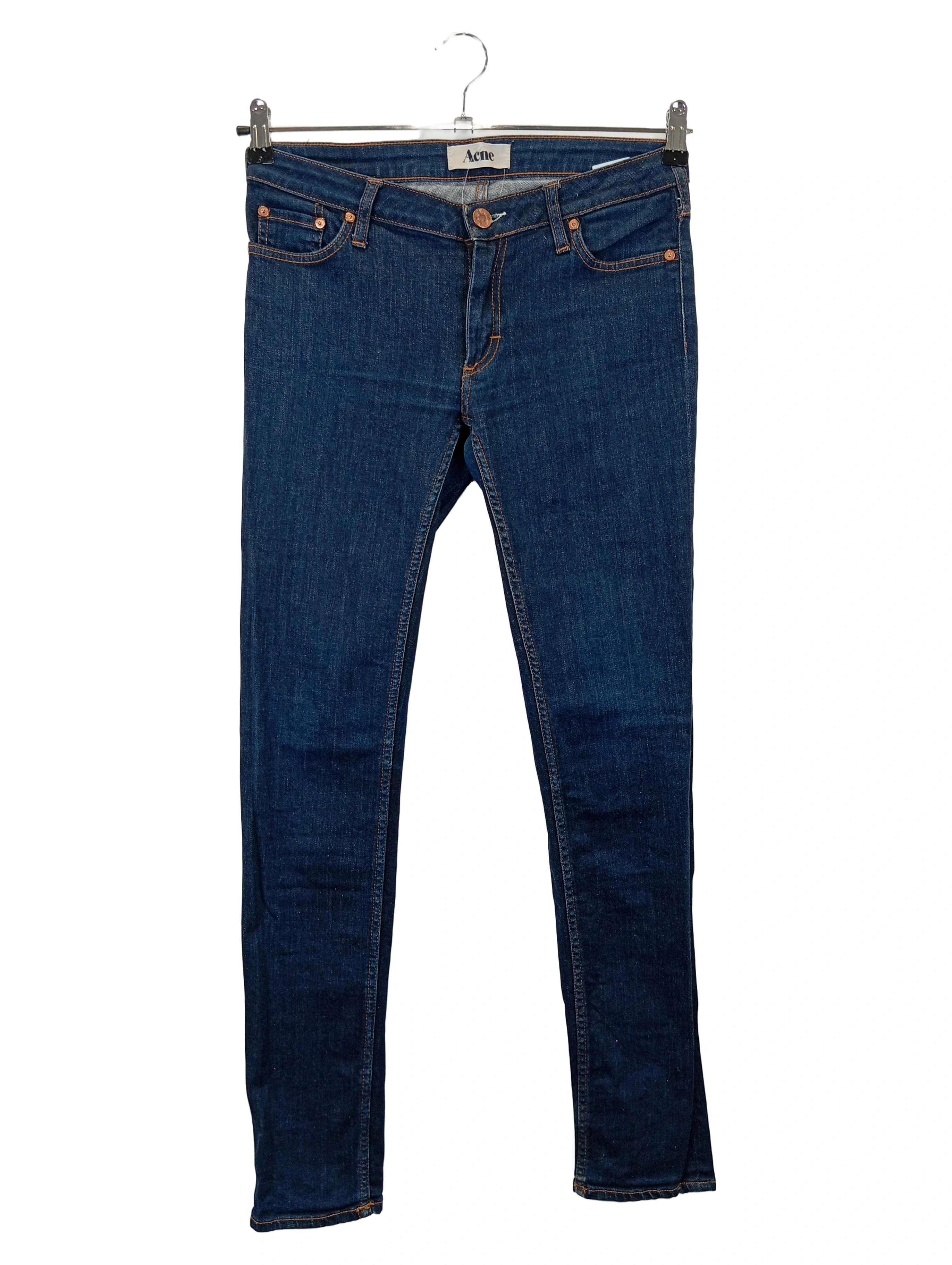 ACNE Damen Jeans Regular Fit W29 Blau Casual KEX SOFT RAW 1