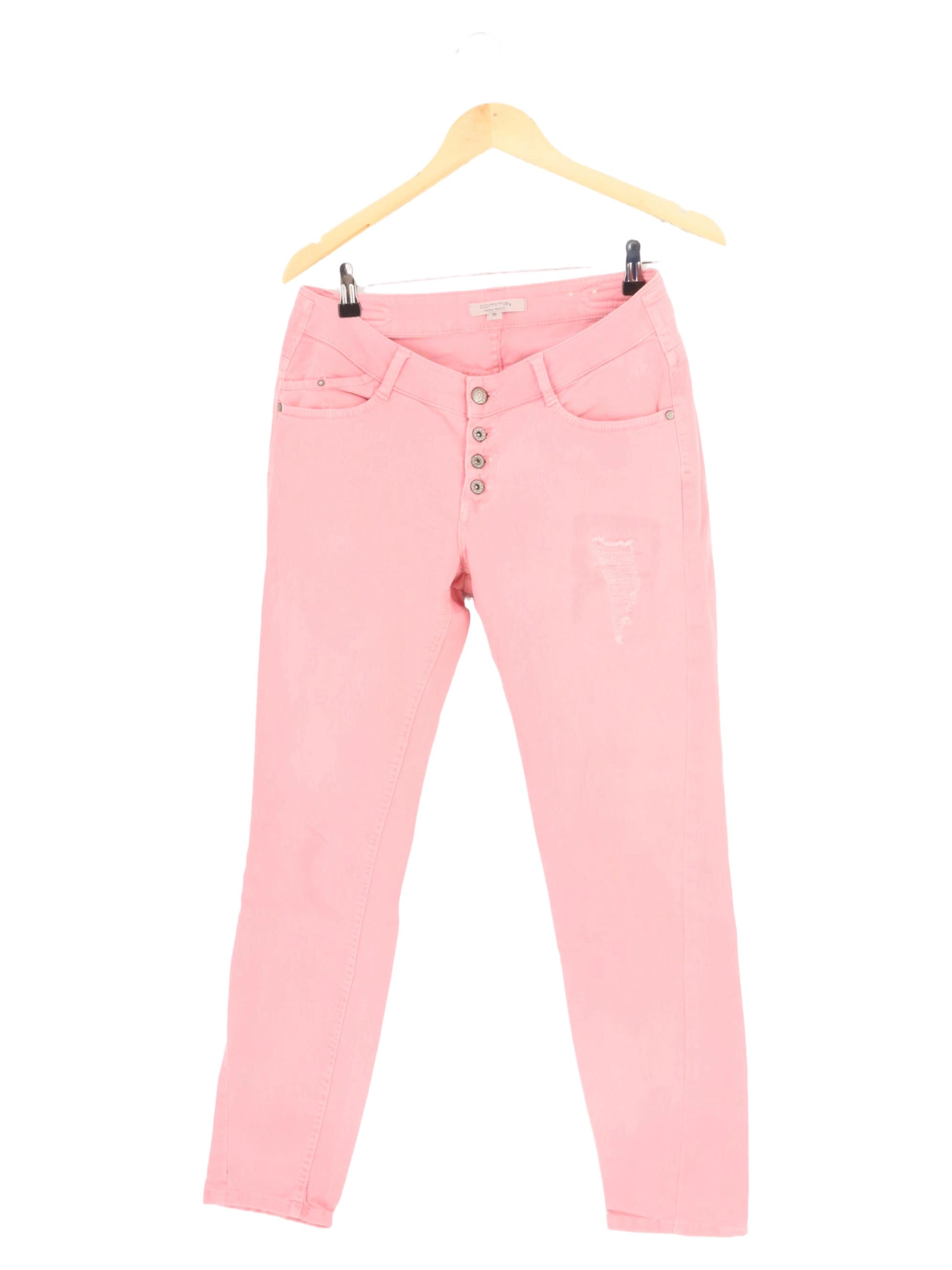 COMMA Damen Jeans Straight Leg Rosa Gr. 36 S 1