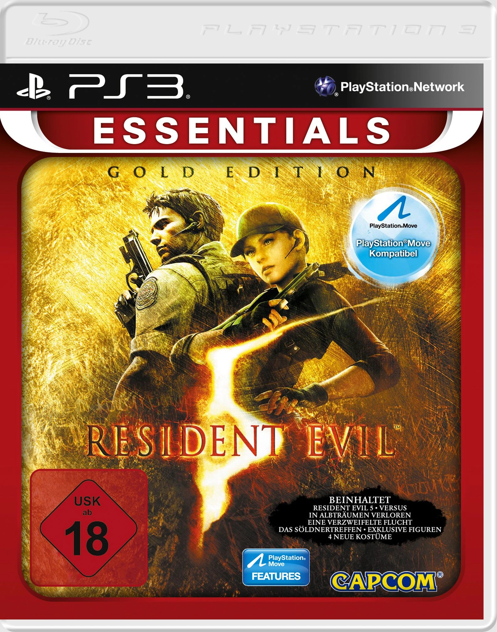 Resident Evil 5 Gold Edition PS3 Horrorspiel Capcom Essentials 1