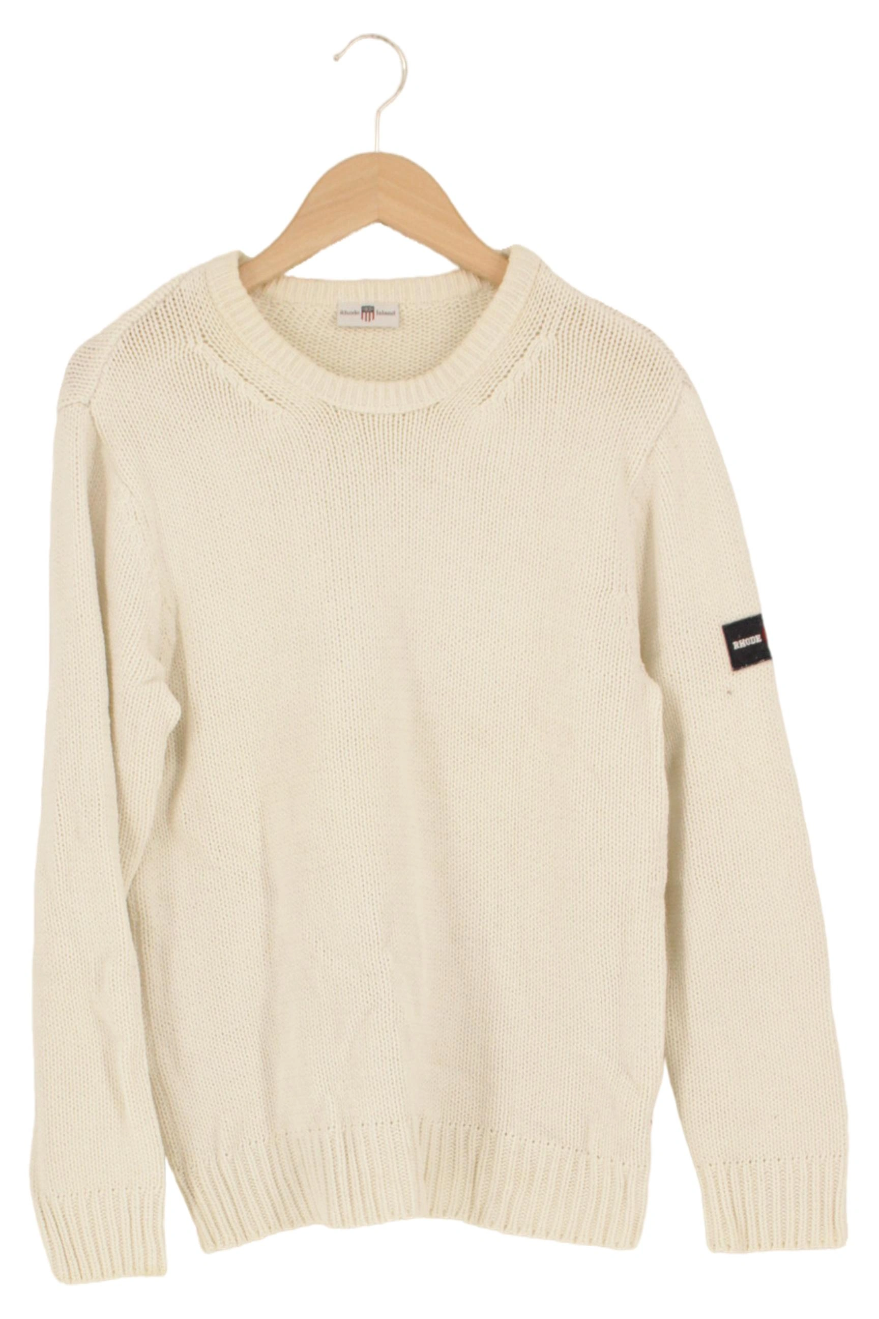 RHODE ISLAND Damen Pullover Beige Gr. 36/S Klassisch Casual Strick 1