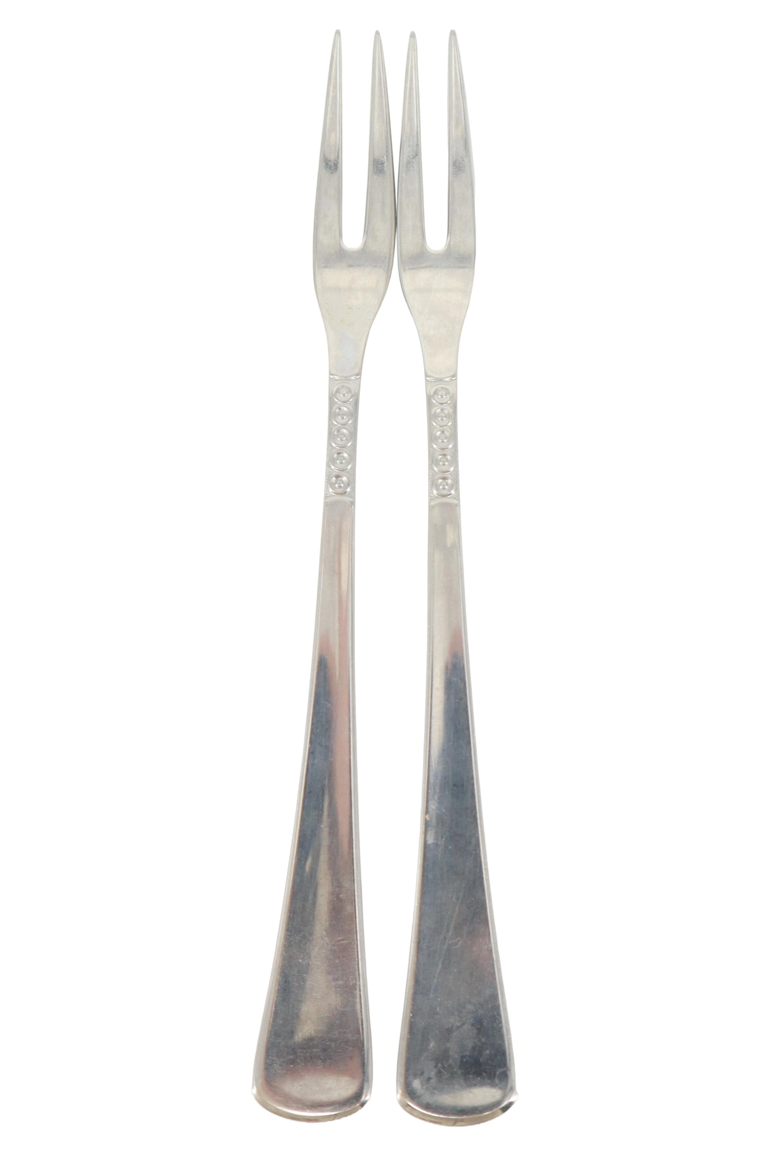 AUERHAHN Serviergabel Set 2x Elegant Klassisch Edelstahl Silber Besteck 1