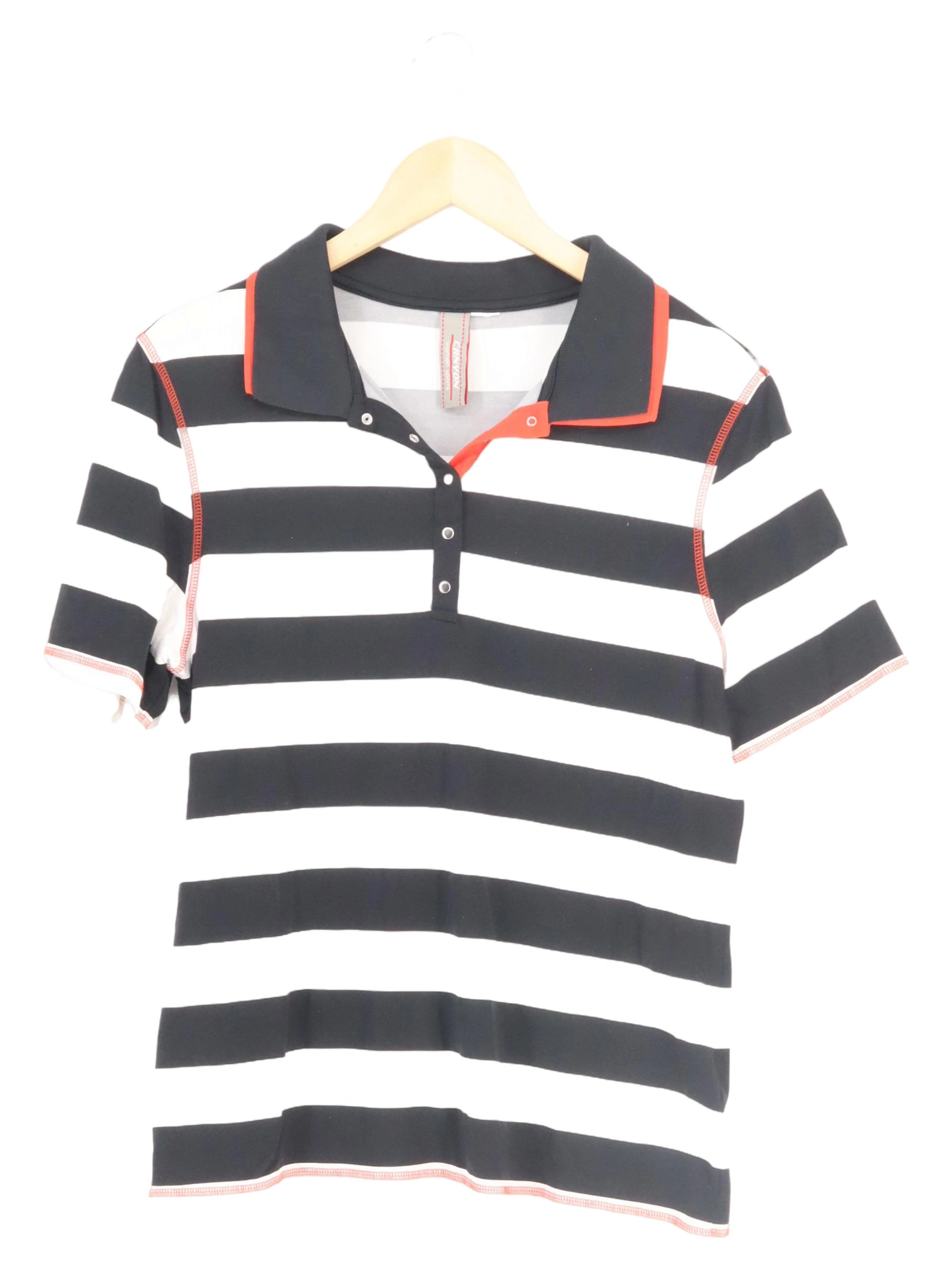 CANYON WOMEN SPORTS Poloshirt Damen Einheitsgröße Gestreift Schwarz 1