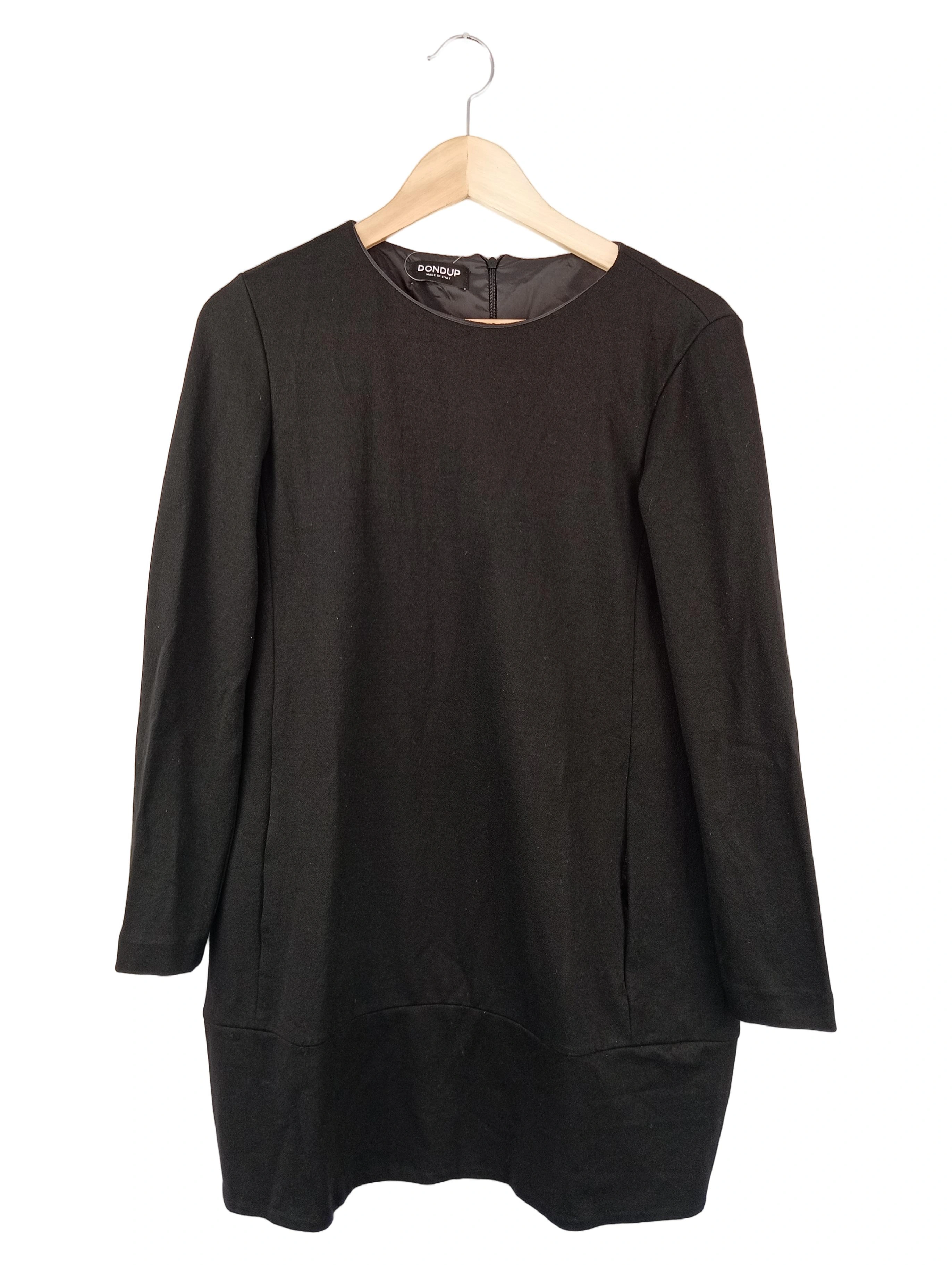 DONDUP Etuikleid Business Elegant Damen Schwarz Gr. 40/L Viskose 1