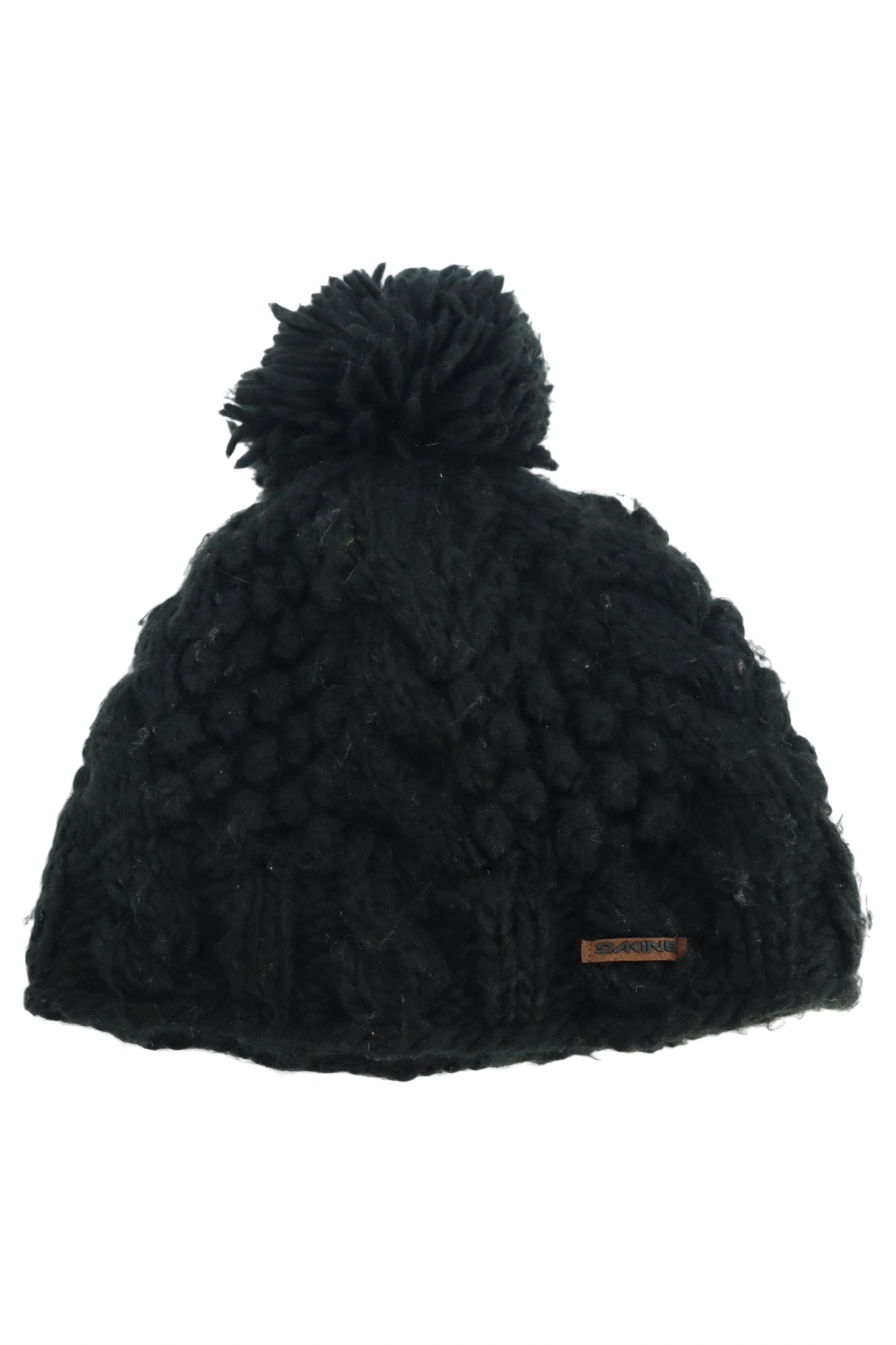 DAKINE Damen Strickmütze Mütze Bommel Schwarz Casual Streetwear 1