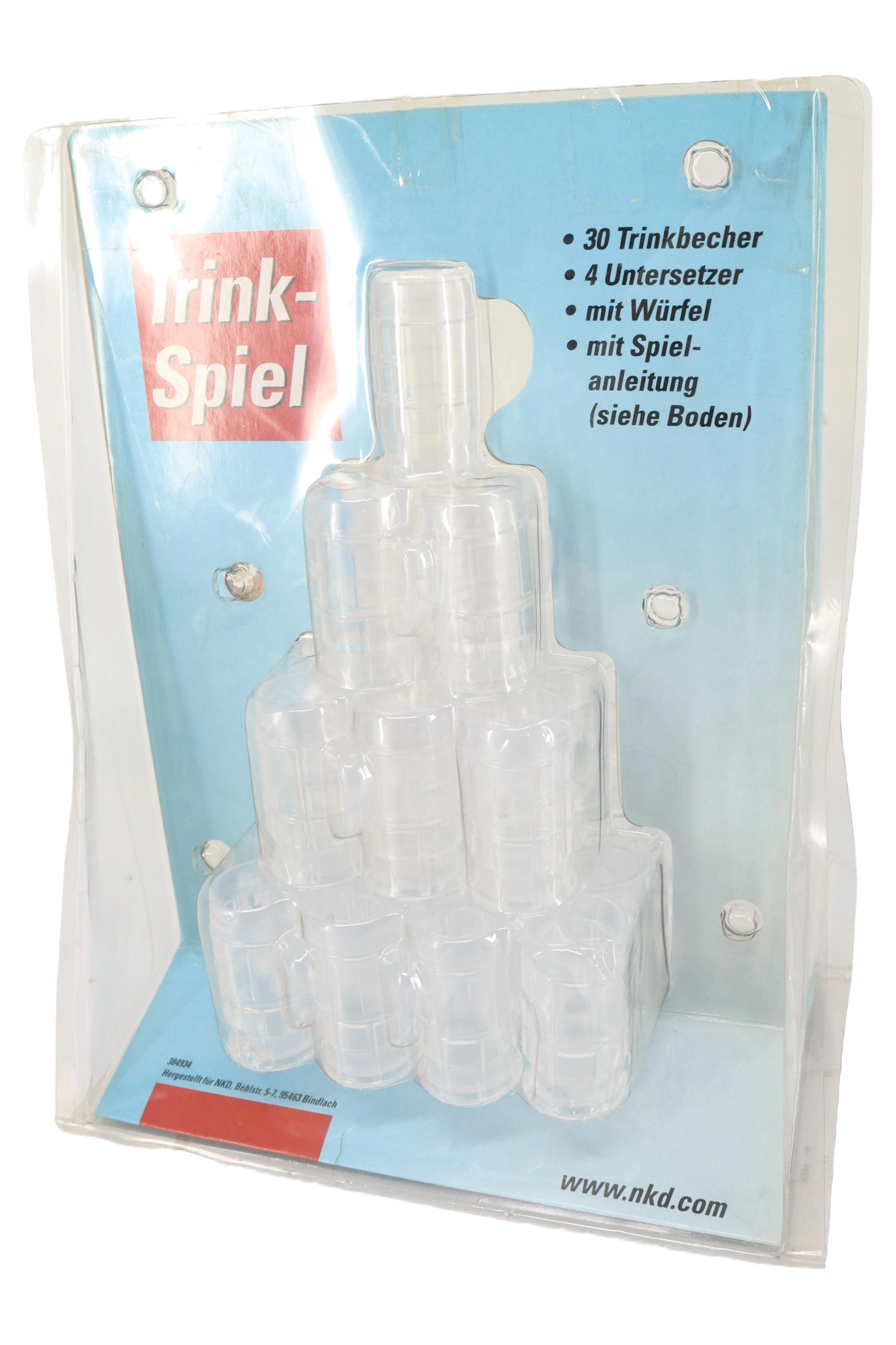 ABB SPIELE Trinkspiel Partyspiel Set 30 Becher Würfel Untersetzer Saufspiel 1