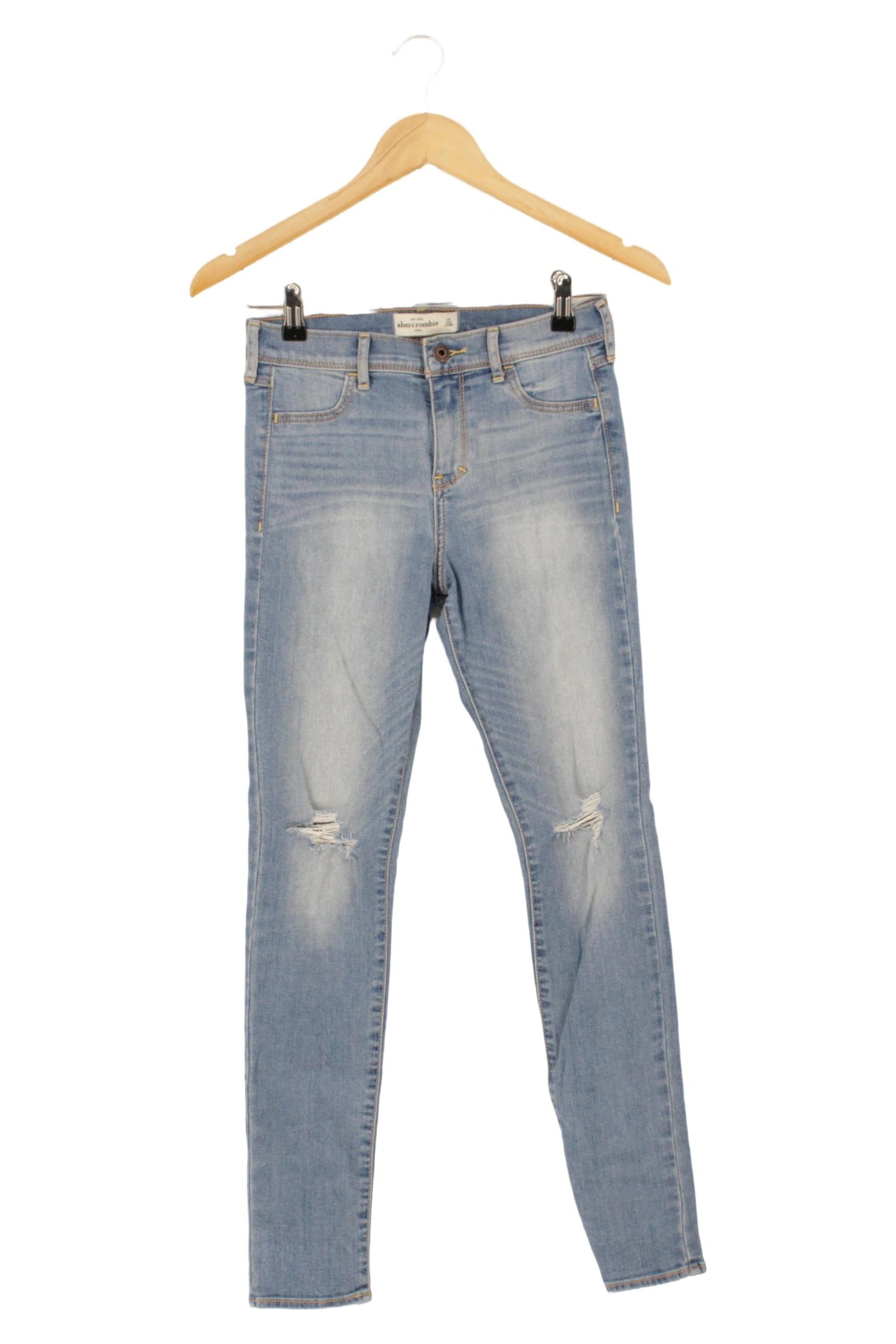 ABERCROMBIE KIDS Jeans Slim Fit Blau Gr. 158 (16 Jahre) Destroyed Casual 1