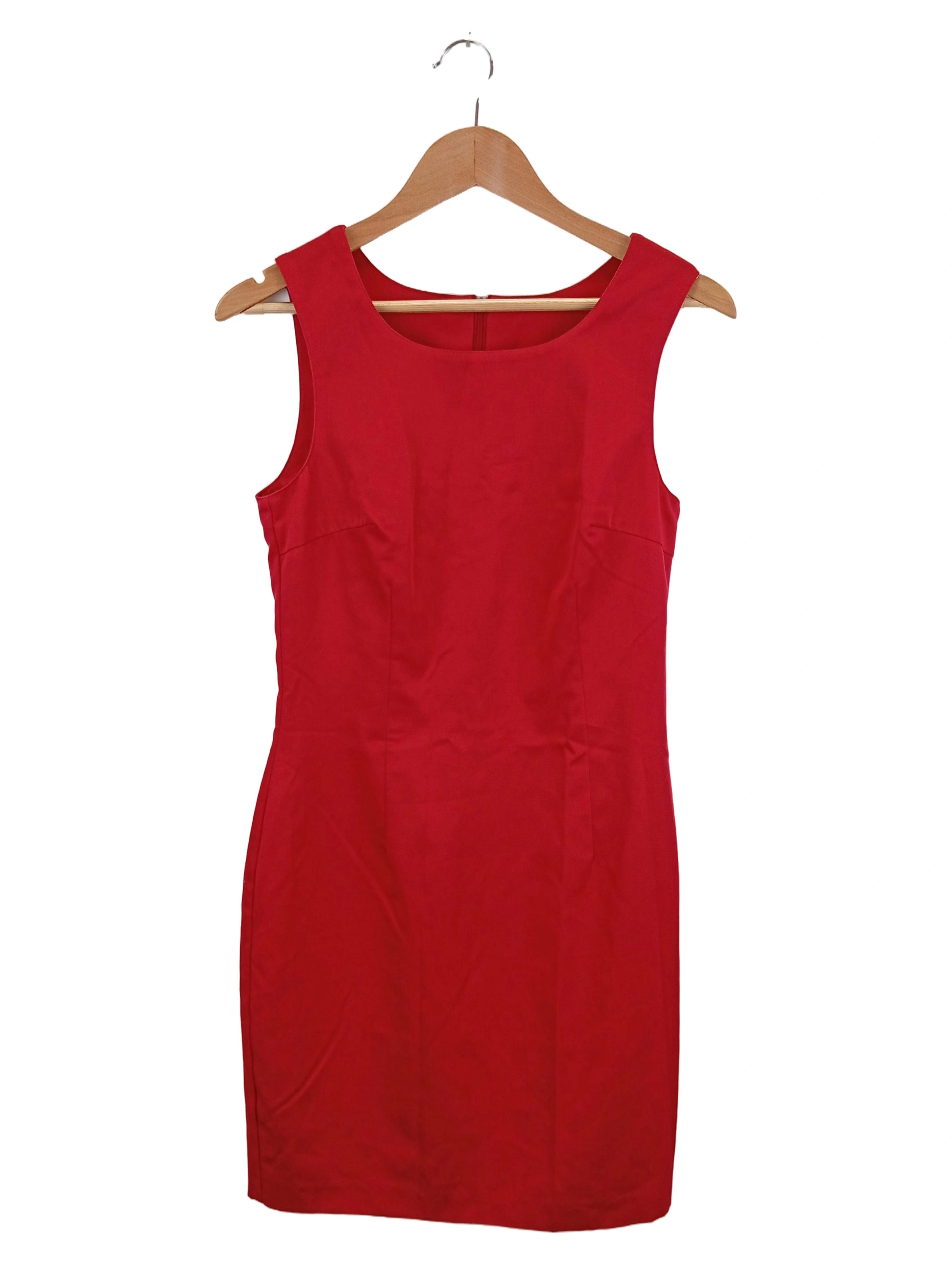AMALFI Damen Etuikleid Gr. 34/XS Rot Business Bleistiftkleid 1
