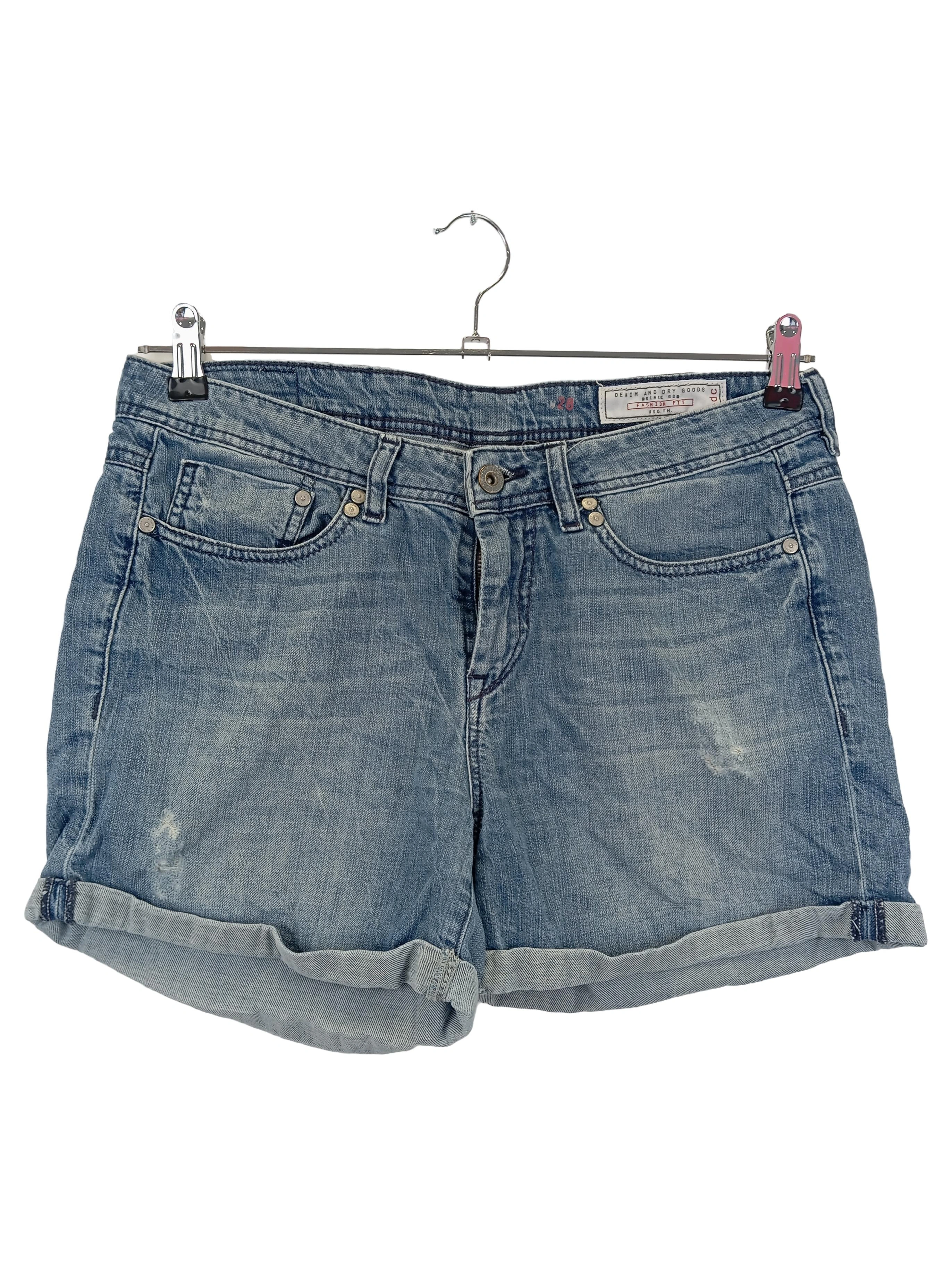 DE.CORP ESPRIT Damen Jeans Shorts W28 Blau Casual Denim Kurze Hose 1