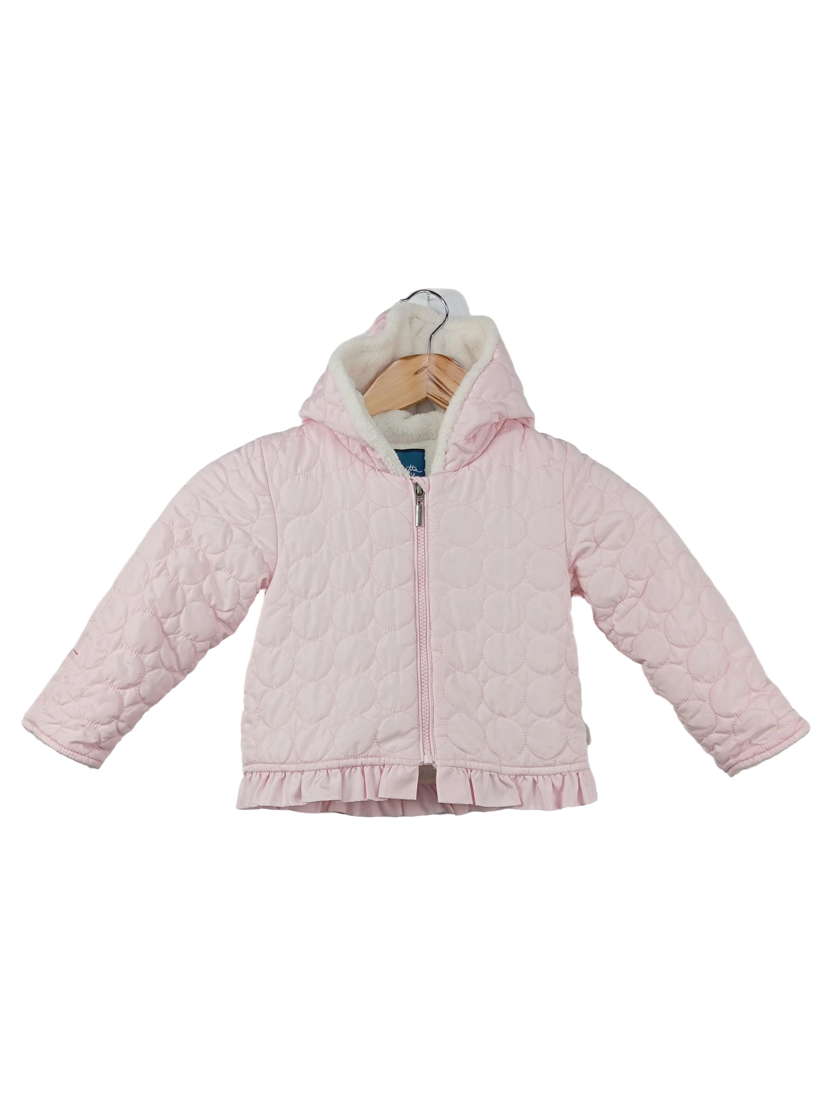 SANETTA Kinder Steppjacke Rosa Gr. 86 Kapuze Gesteppt Freizeit 1