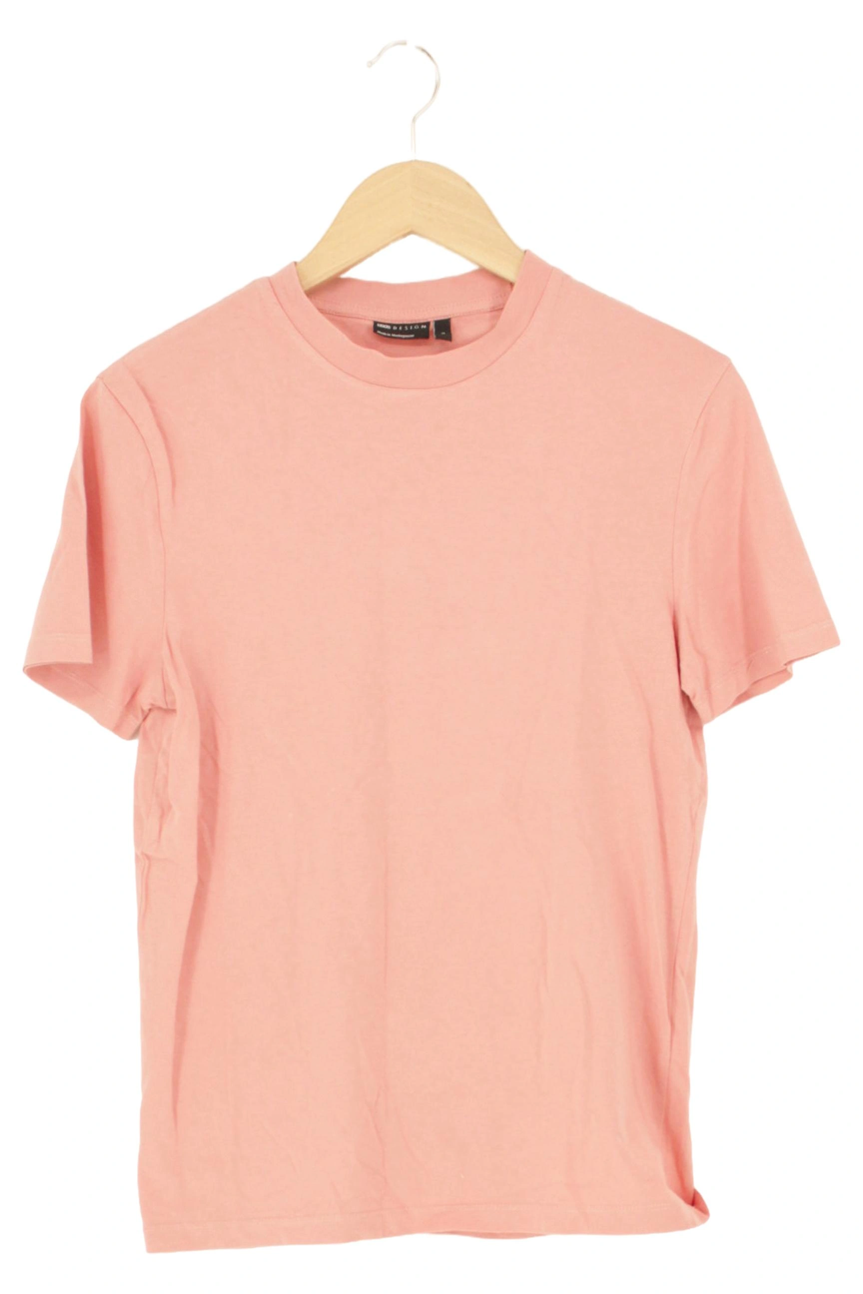 ASOS DESIGN Damen T-Shirt Basic Rosa Gr. 32/XXS Baumwolle Kurzarm Freizeit 1