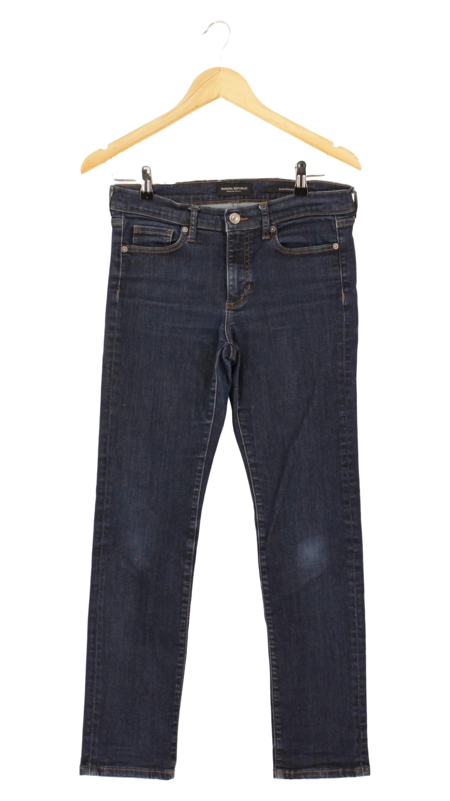 BANANA REPUBLIC Damen Jeans Straight Leg W28/36/S Blau Klassisch Casual 1