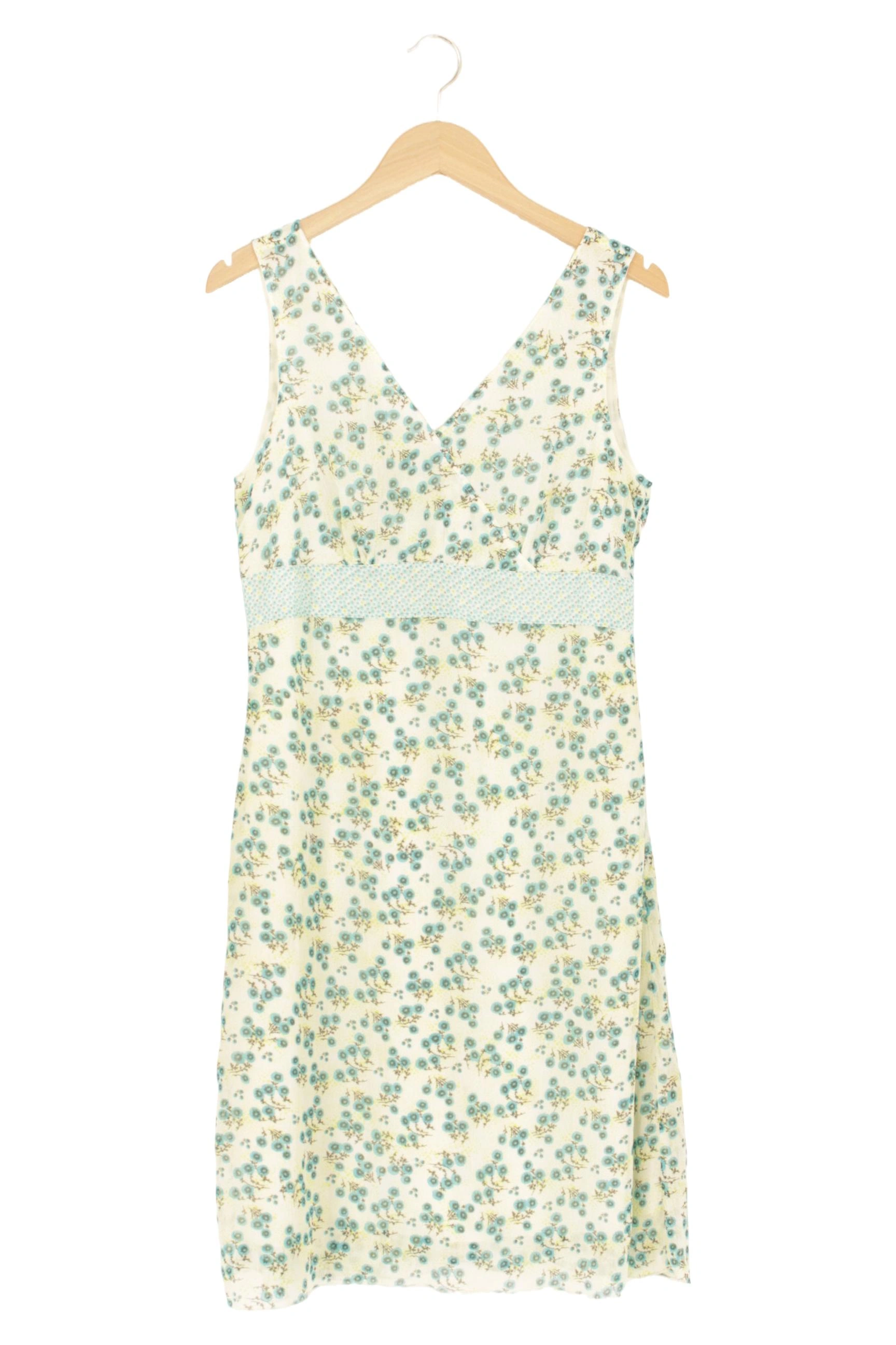 CECILIA CLASSICS Sommerkleid Damen Gr. 40/L Weiß Blumenmuster Bohemian Midikleid 1