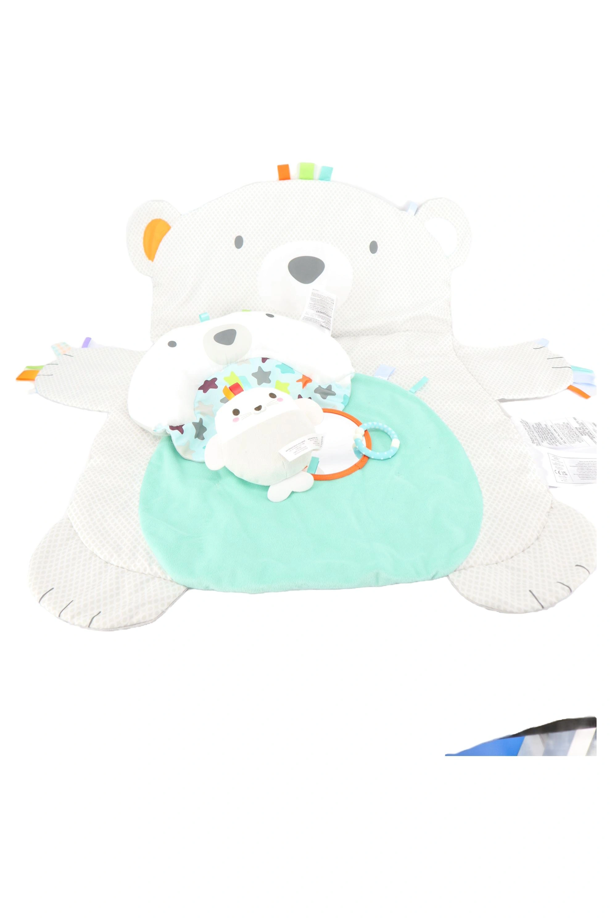 BRIGHT STARTS Activity Center Spieldecke Bär Beige 77cm Baby Kinder 1