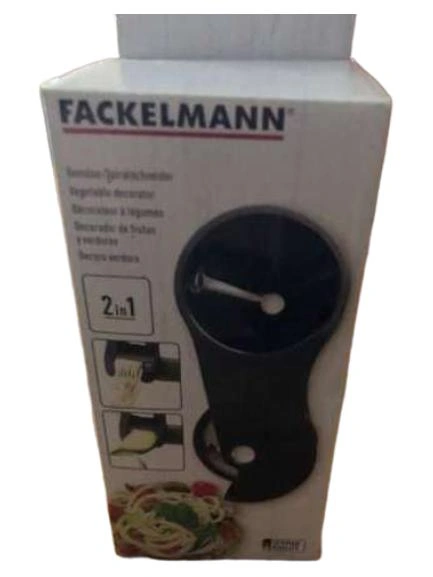 FACKELMANN Spiralschneider 2in1 Gemüse Schneider Schwarz Küchenhelfer 1