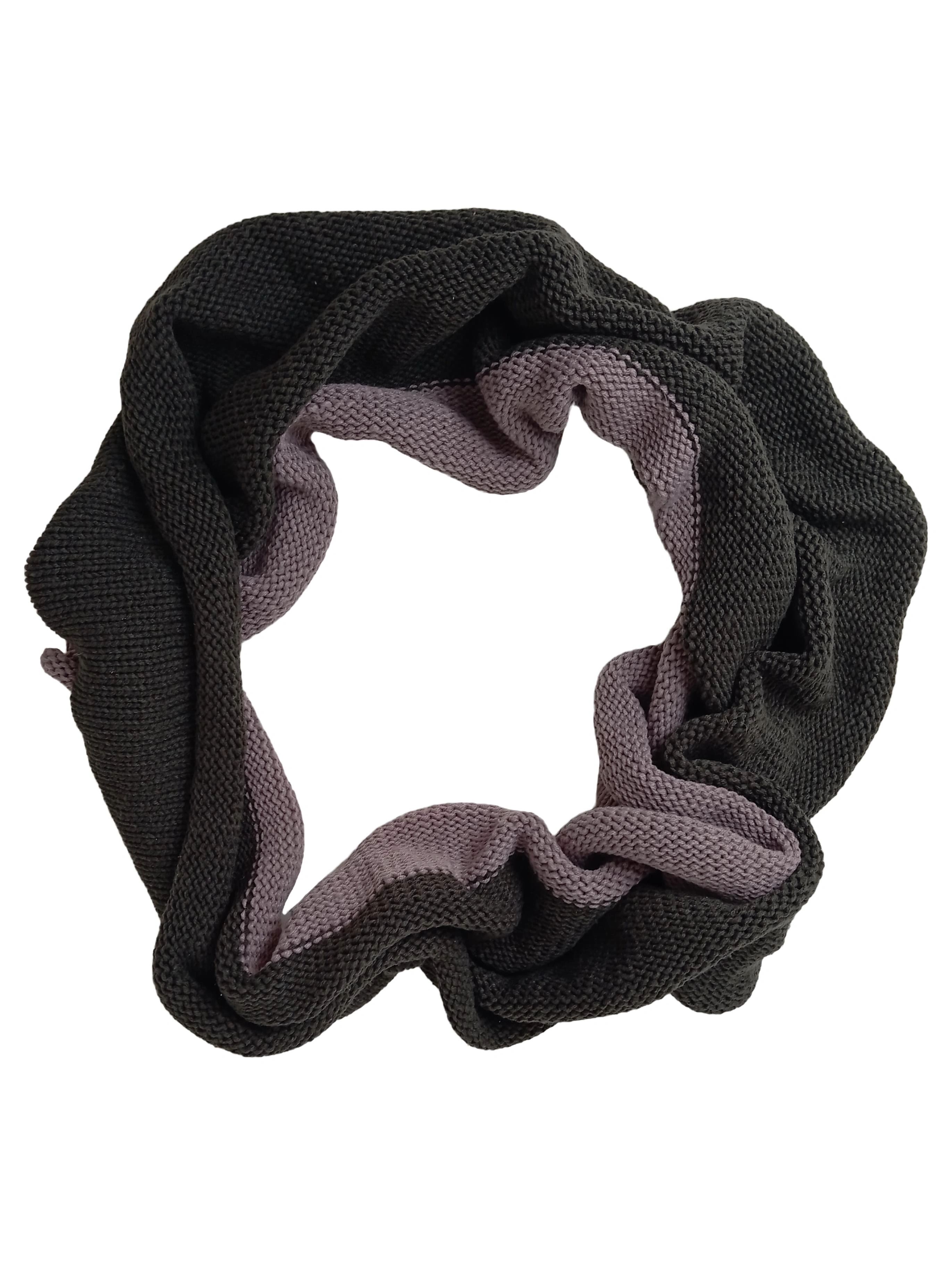 CODELLO Damen Schal Schwarz Polyacryl Strickmuster Casual 40x80 cm 1