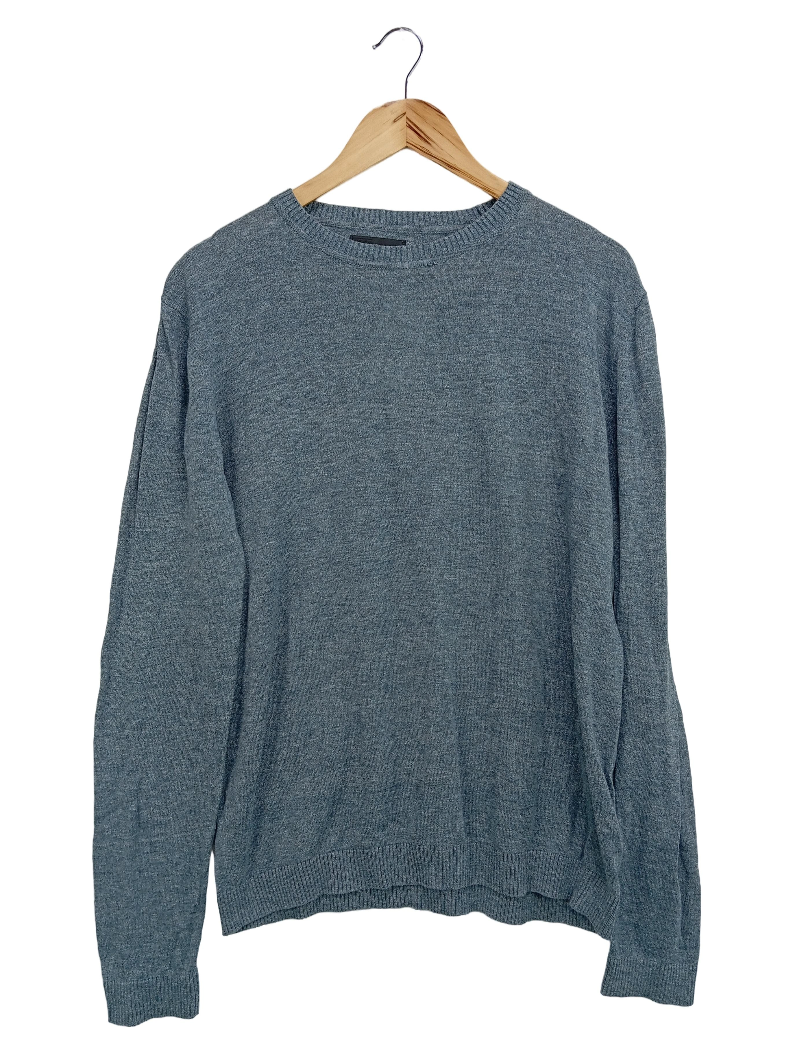 ASOS Herren Pullover Gr. 48/M Blau Klassisch Casual Baumwolle 1
