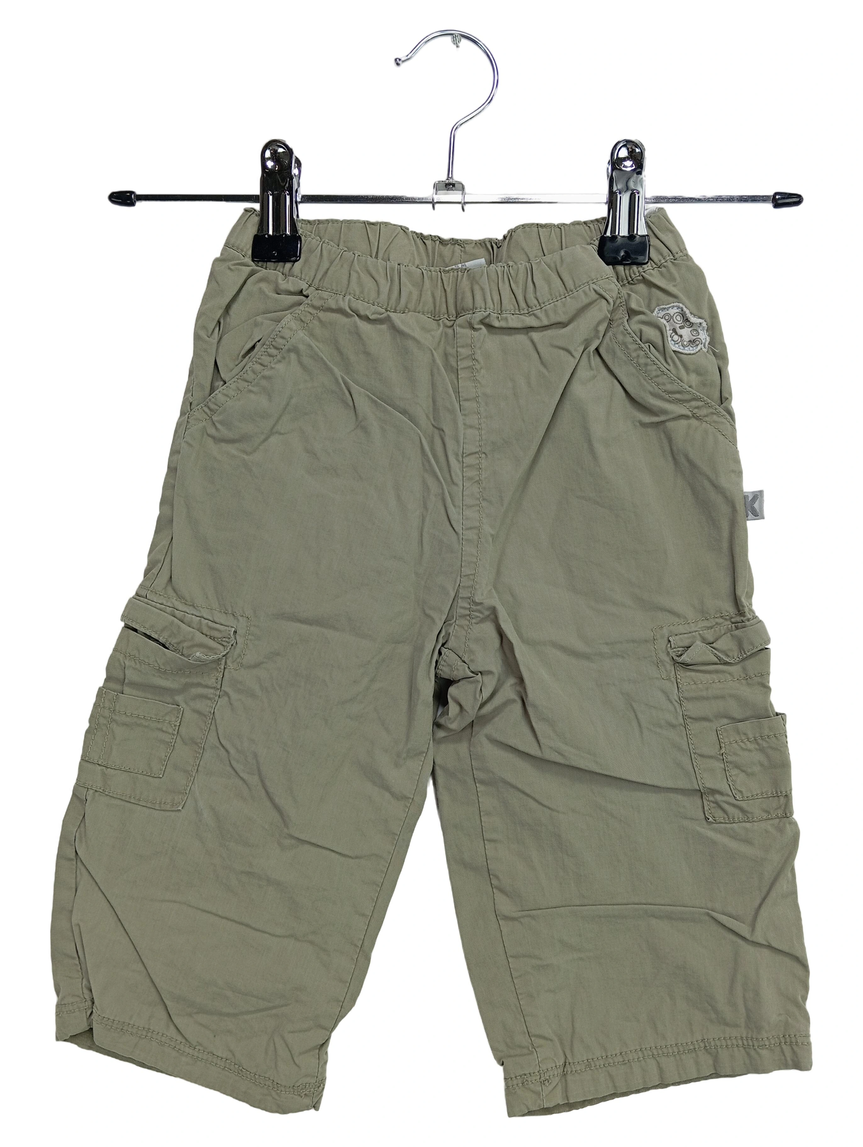 KANZ Kinder Cargohose Gr. 74 Grün Baumwolle Freizeithose 1