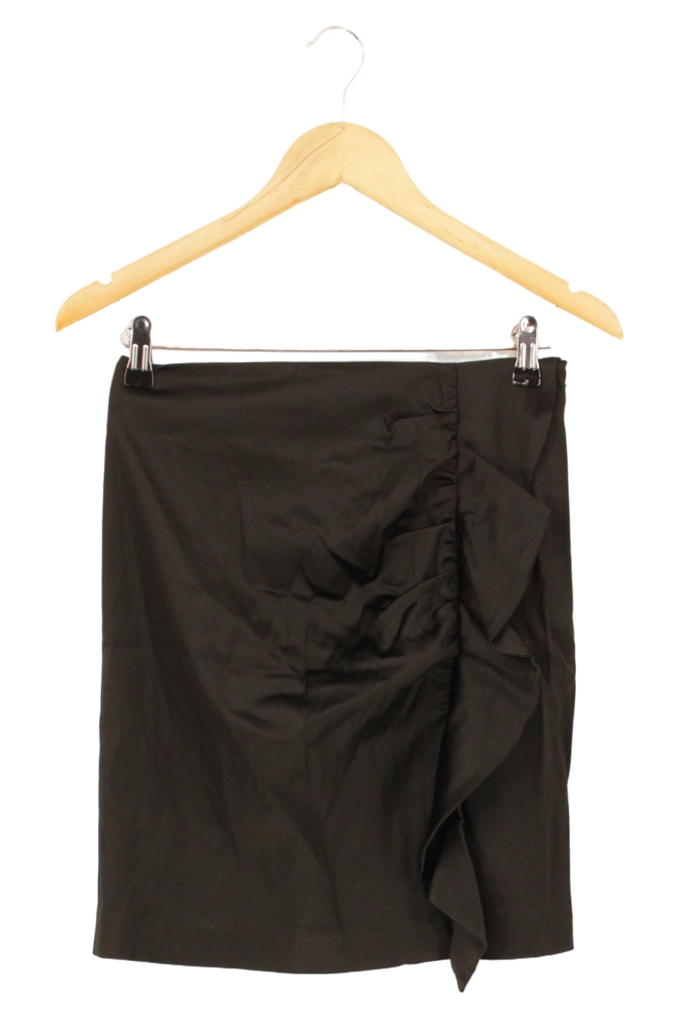 DAY BIRGER ET MIKKELSEN Bleistiftrock Damen 36/S Schwarz Elegant Raffungen 1