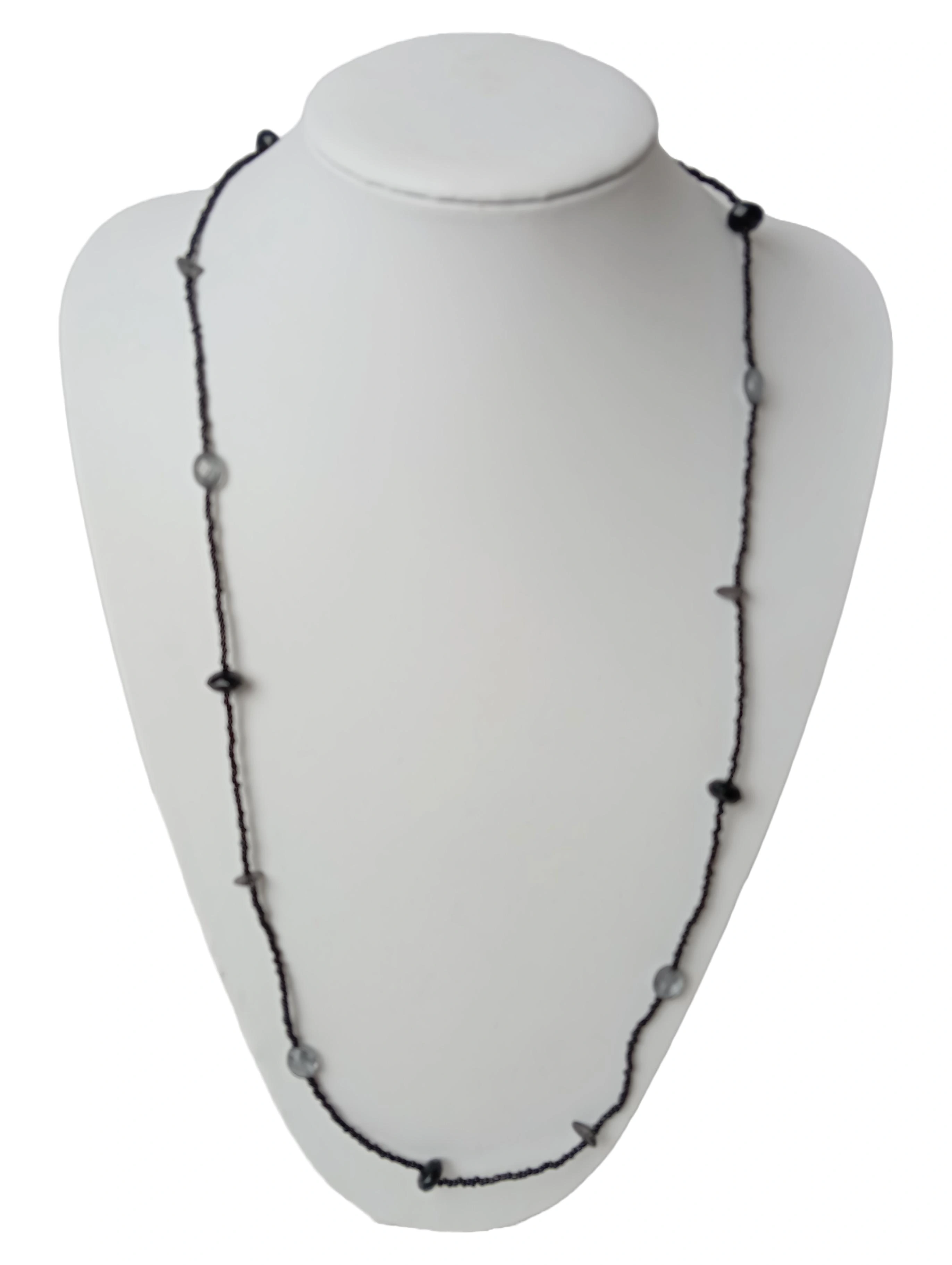 ESPRIT Damen Halskette Schwarz Casual Perlenkette 80cm lang Modeschmuck 1