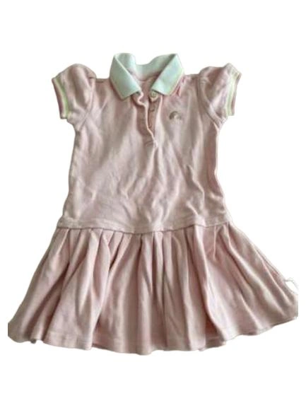 DAVE&BELLA Blusenkleid Kinder Gr. 98 Rosa Baumwolle Preppy 1