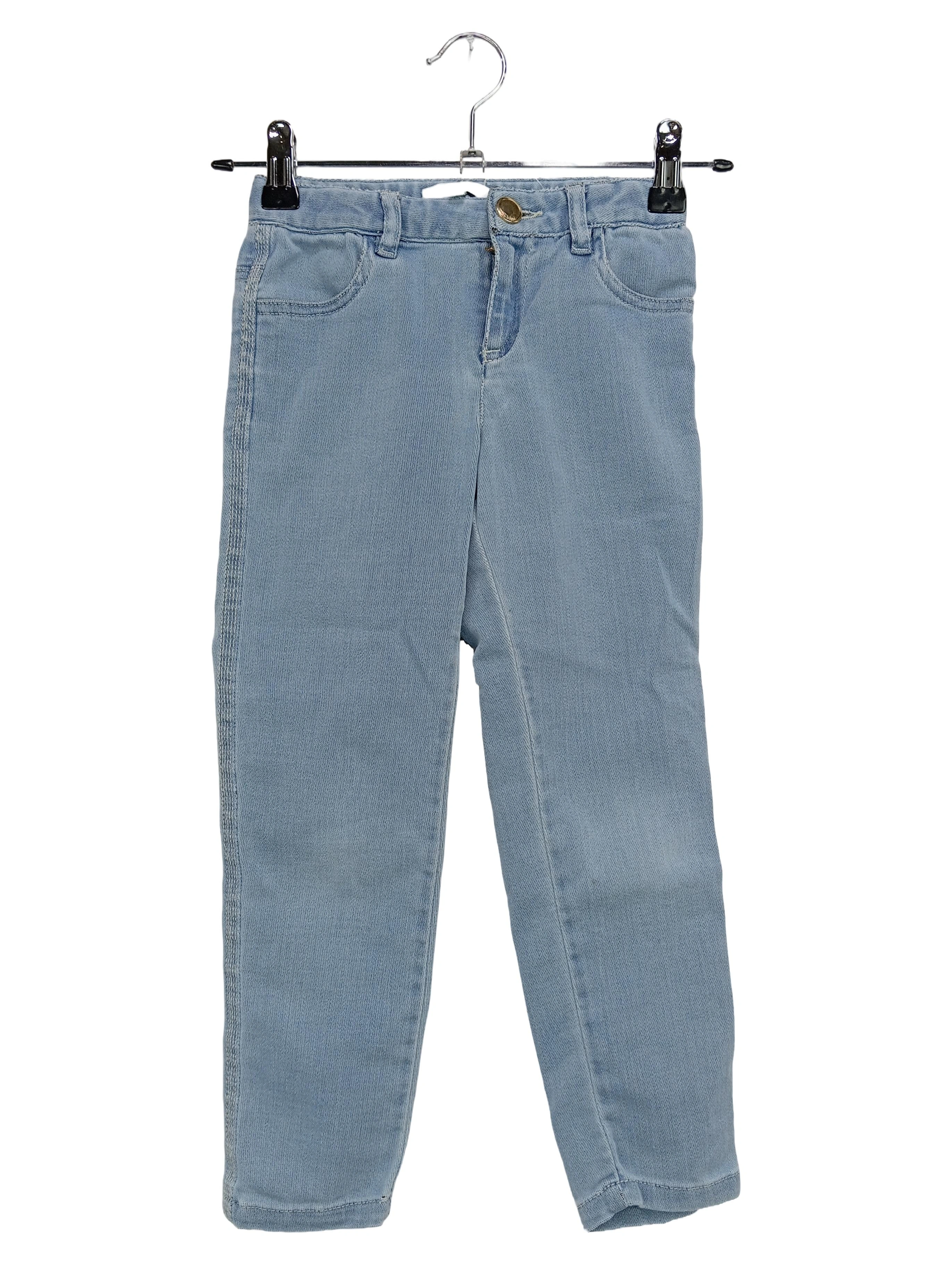 CHLOé Kinder Jeans Slim Fit Gr. 116 Blau Casual Denim Hose 1