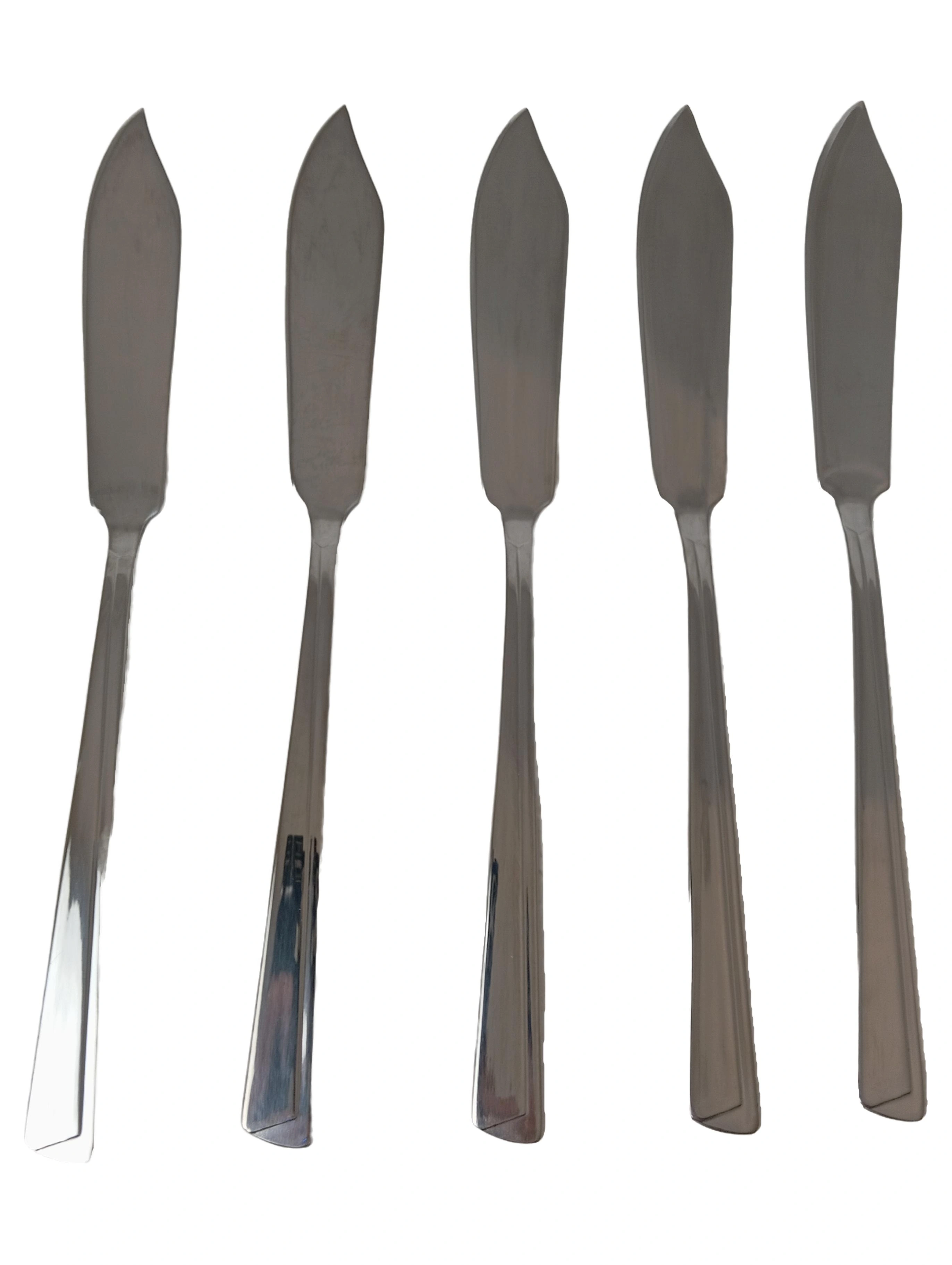 NIVELLA Besteck Set 5x Messer Silber Elegant Edelstahl 1
