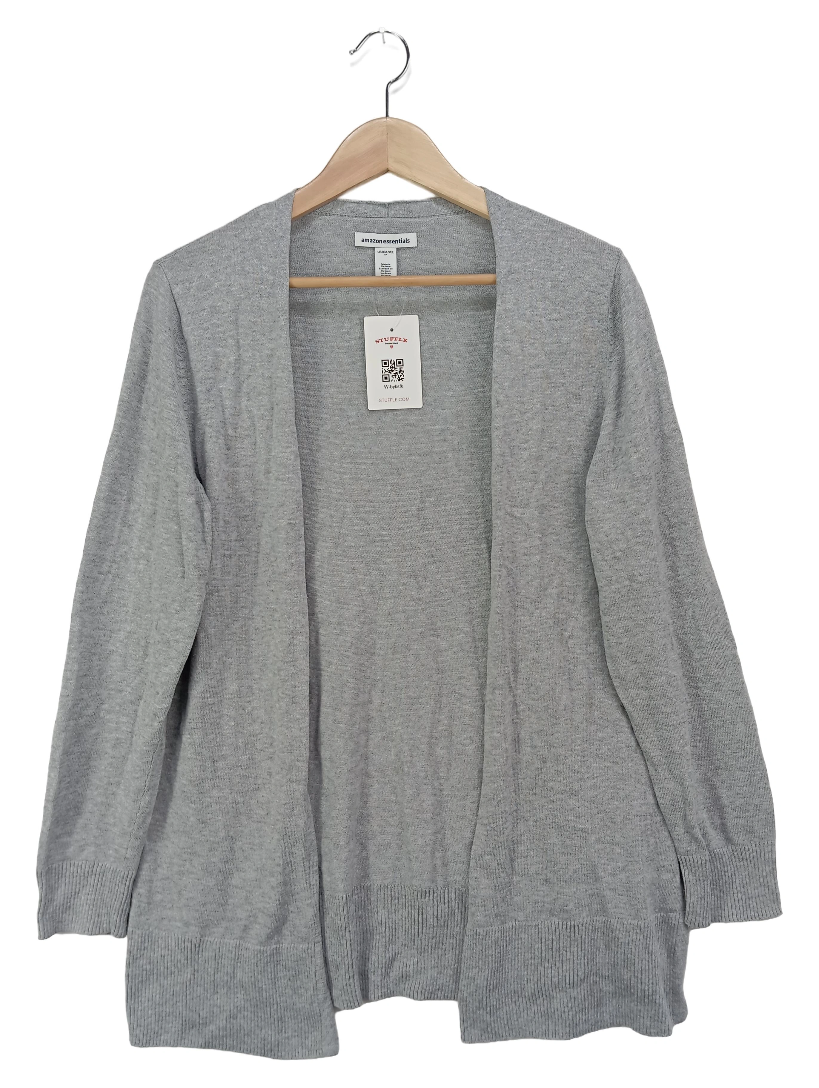AMAZON Strickjacke Damen Grau Gr. 38/M Langarm Basic 1