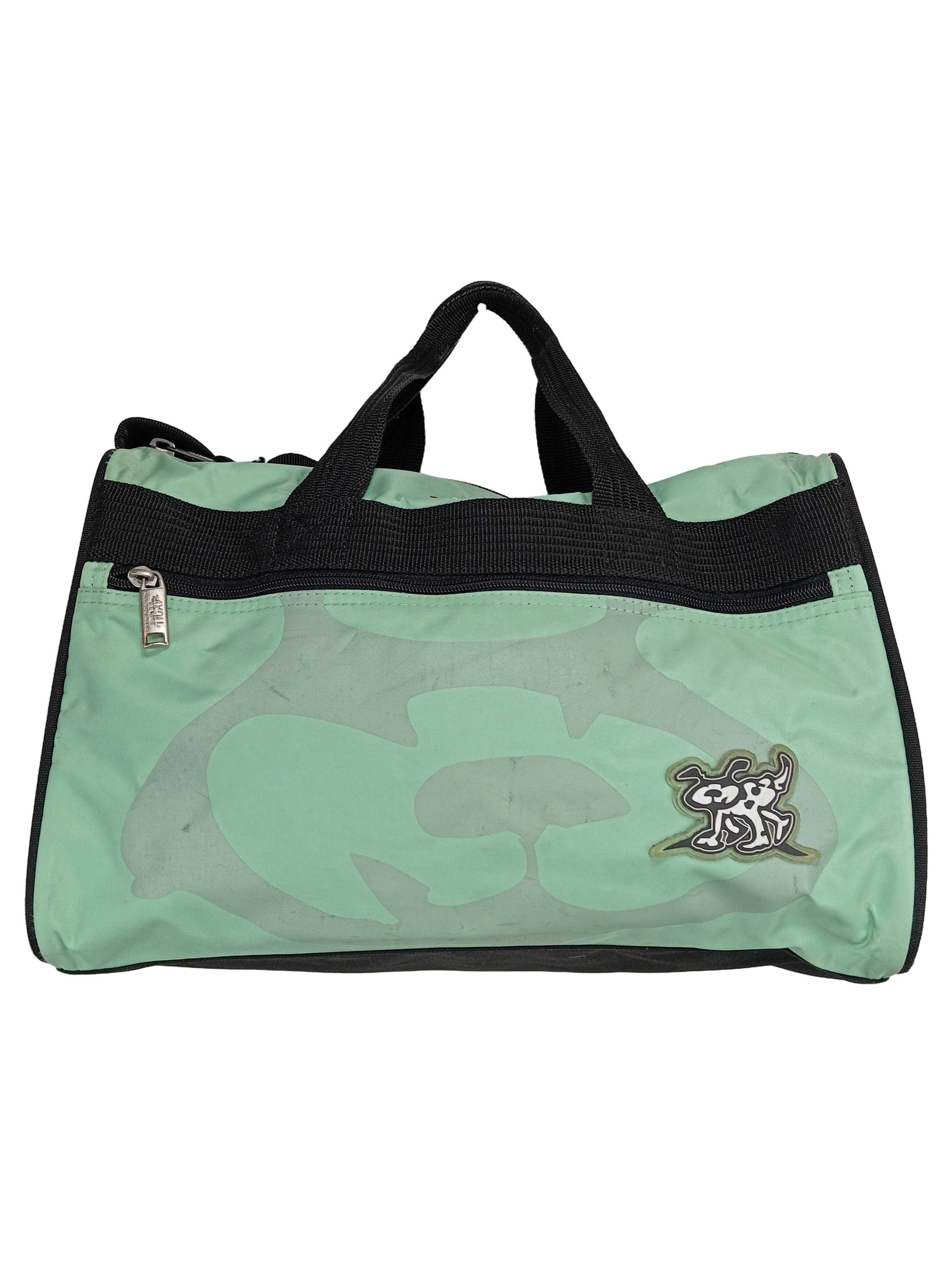 4YOU Sporttasche Grün M Herren Tasche Logo Print Applikationen Reisetasche 1