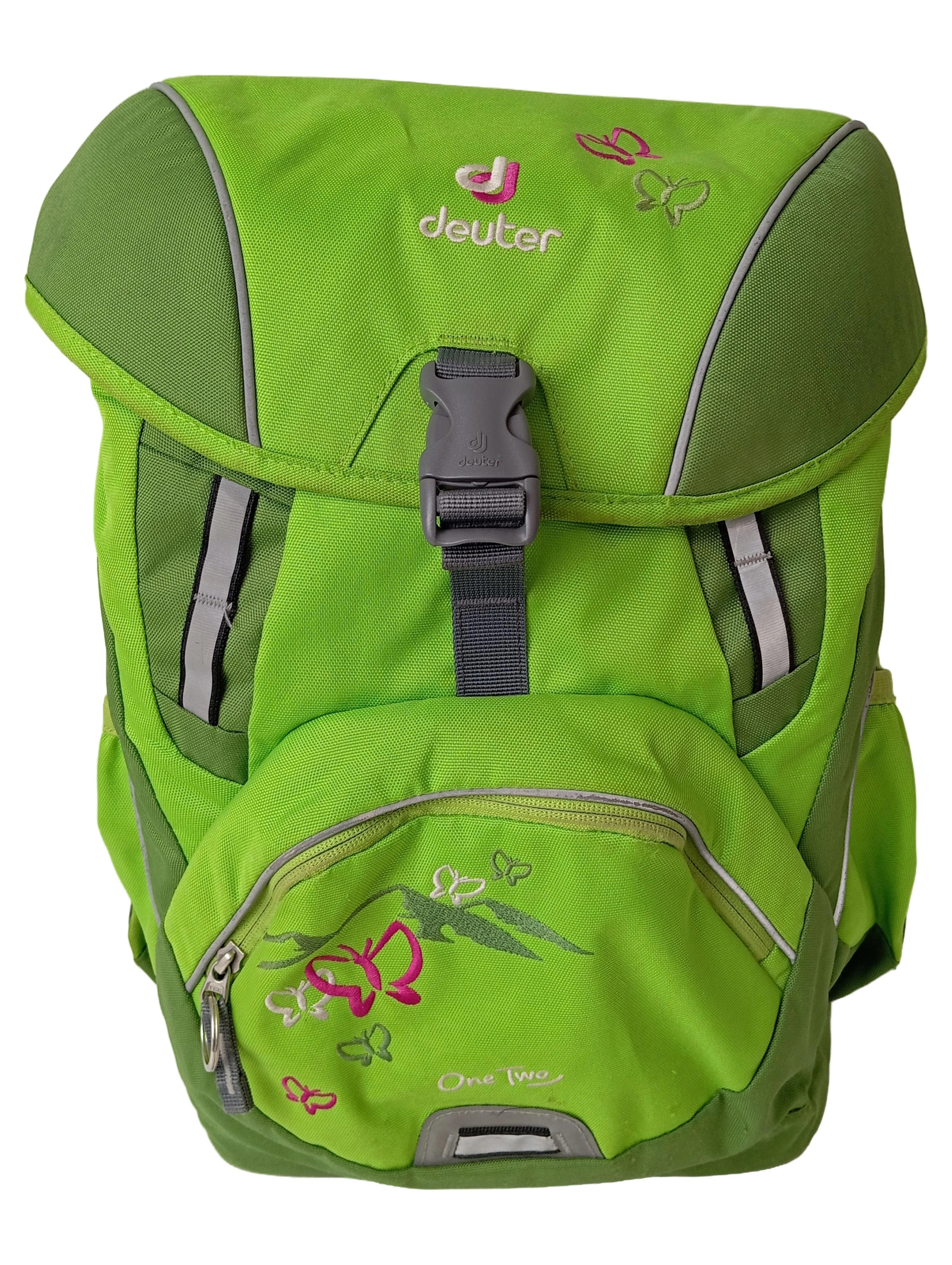 DEUTER Schulranzen Kinder Grün Schmetterling Motiv 1