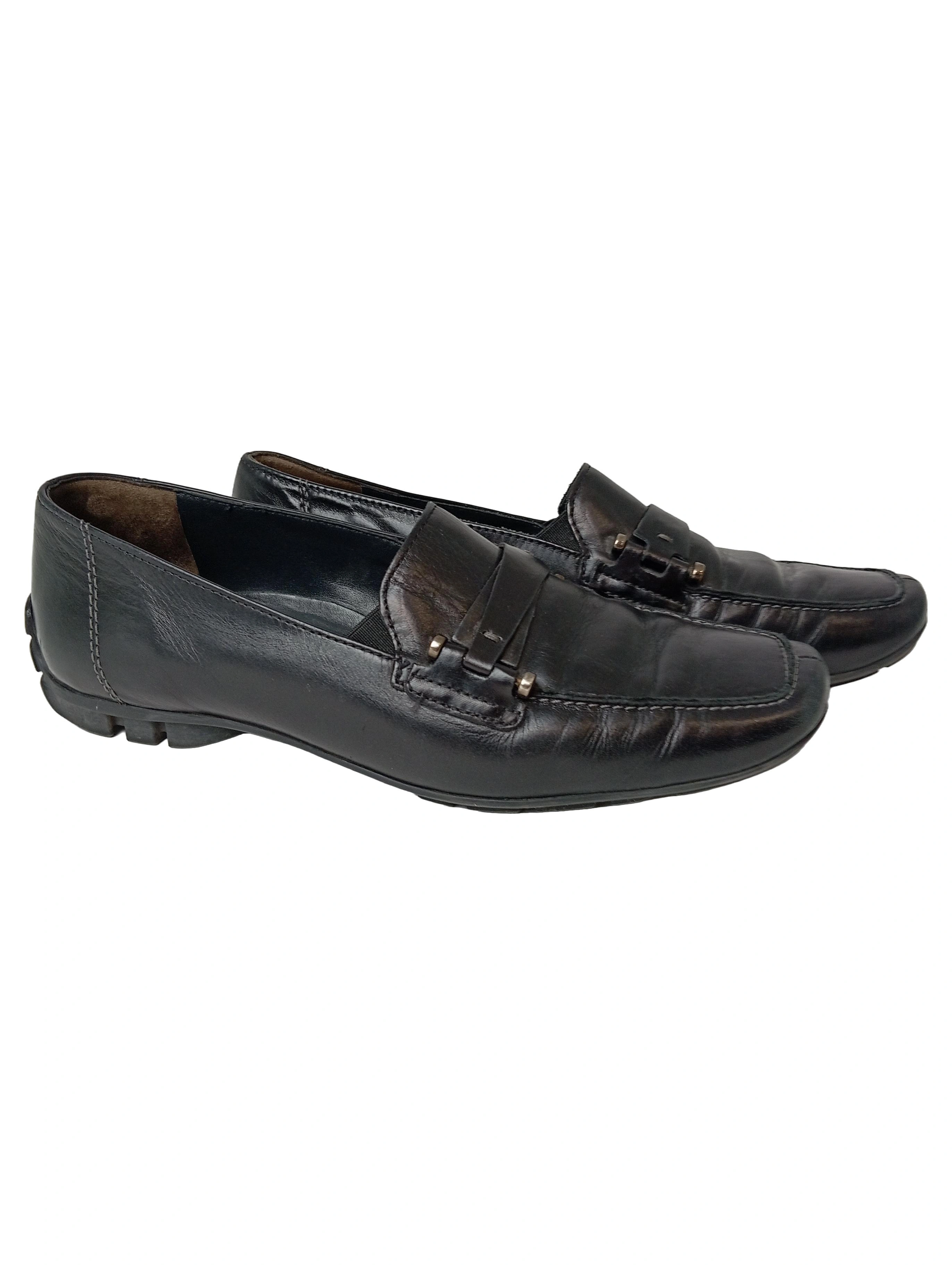 Paul Green Ballerinas Damen Gr. 36 Schwarz Klassisch Loafer-Stil Slipper 1