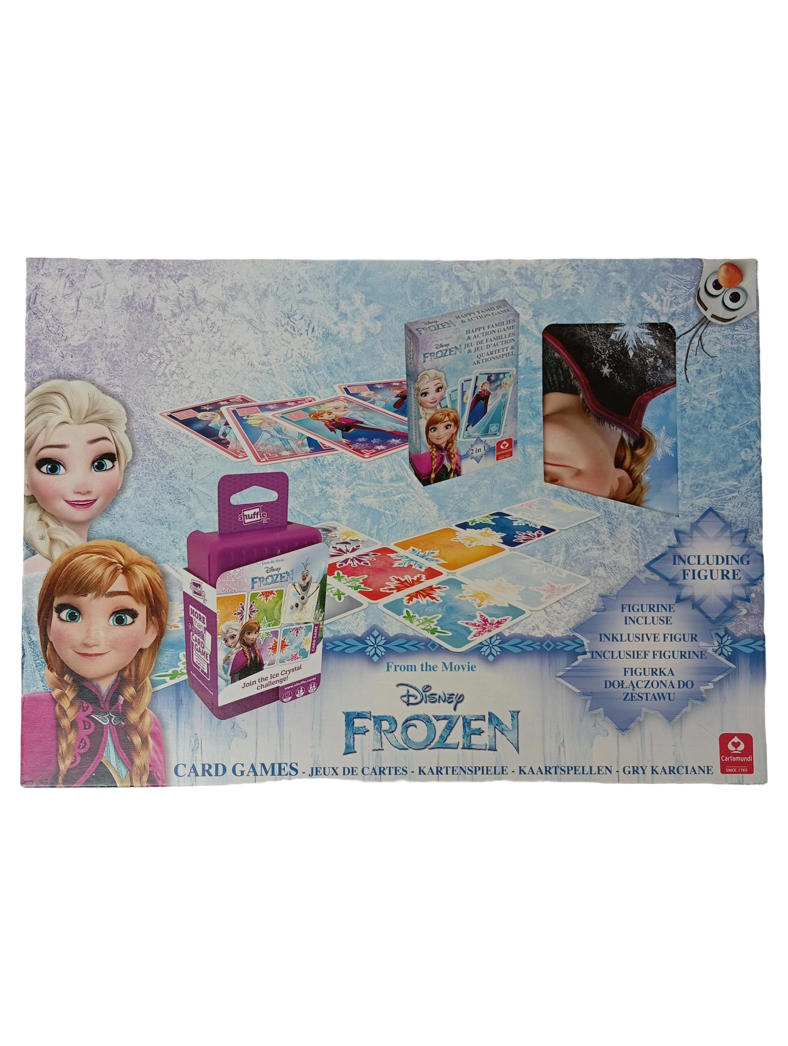 CARTAMUNDI Disney Frozen Kartenspiel Kinder inkl. Figur Quartett Actionspiel 1
