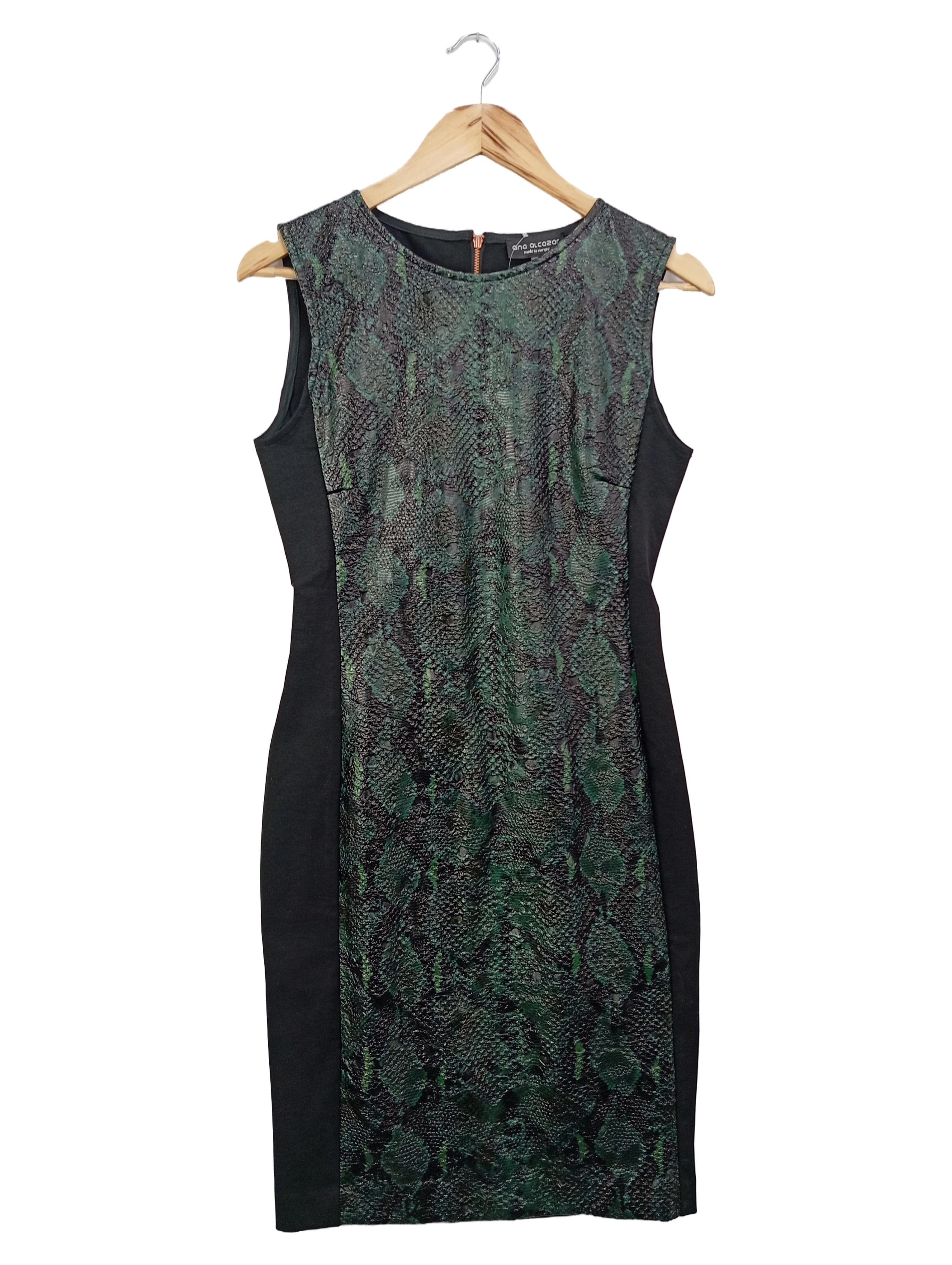 ANA ALCAZAR Etuikleid Damen 36/S Schwarz Tierdruck Elegant Business 1