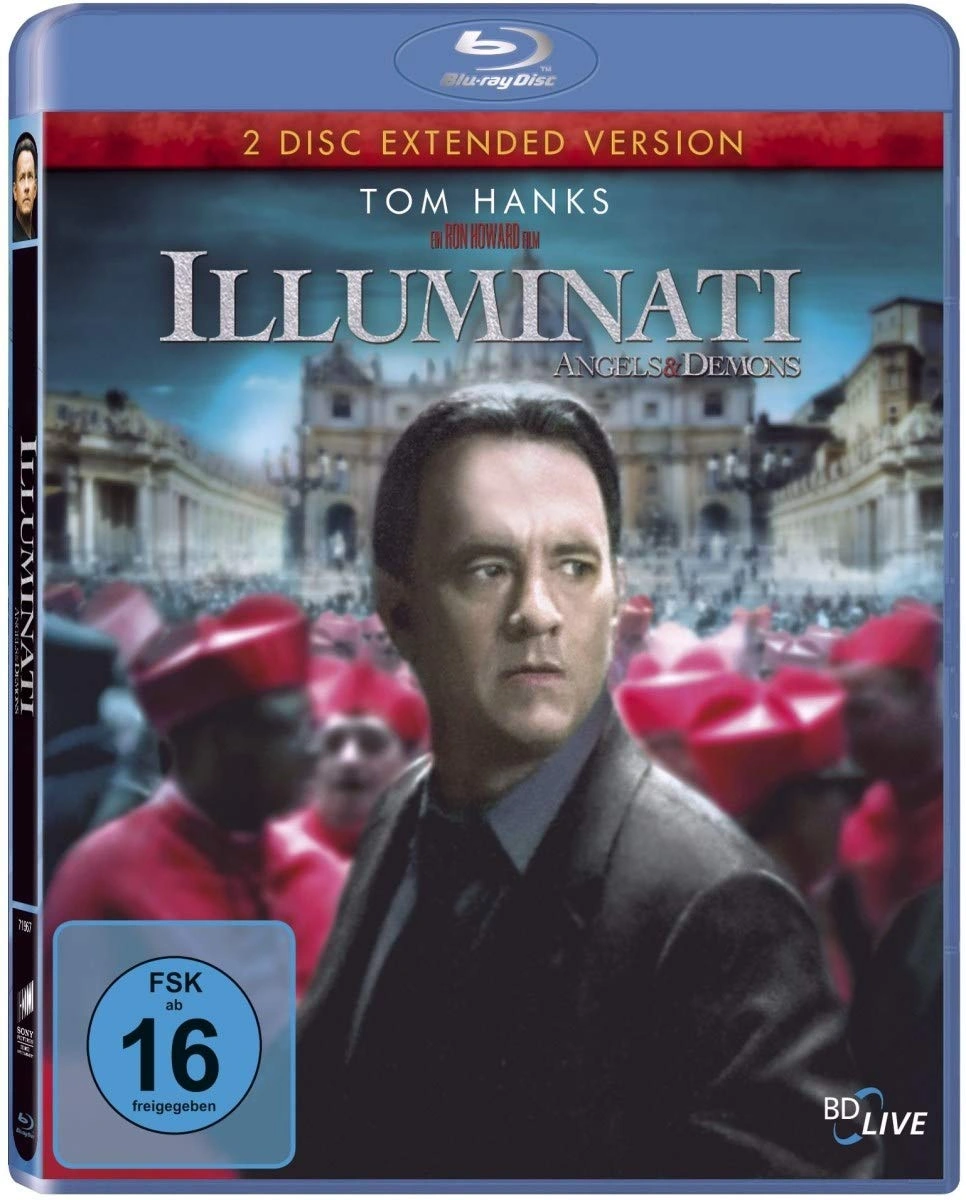 Illuminati Angels & Demons Tom Hanks Blu-Ray 2 Disc Extended Version Thriller 1