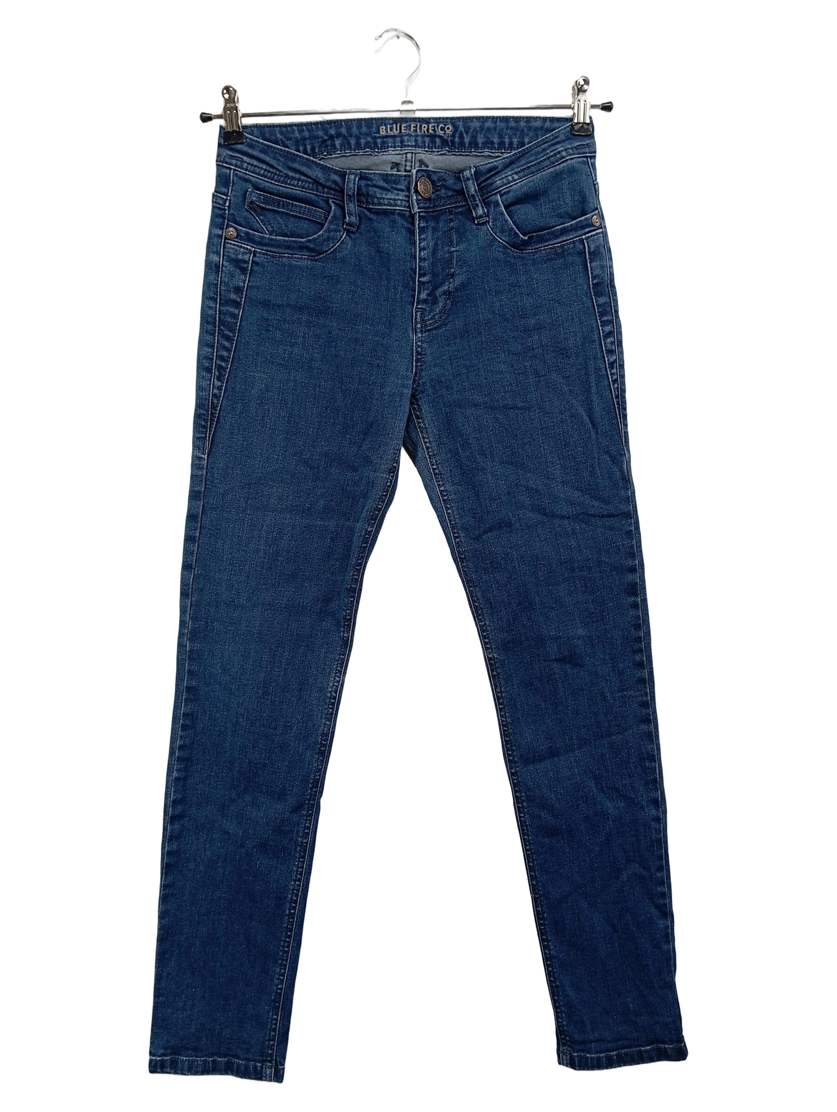 BLUE FIRE CO. Damen Jeans Slim Fit W26/34/XS Blau Casual Stretch Hose 1