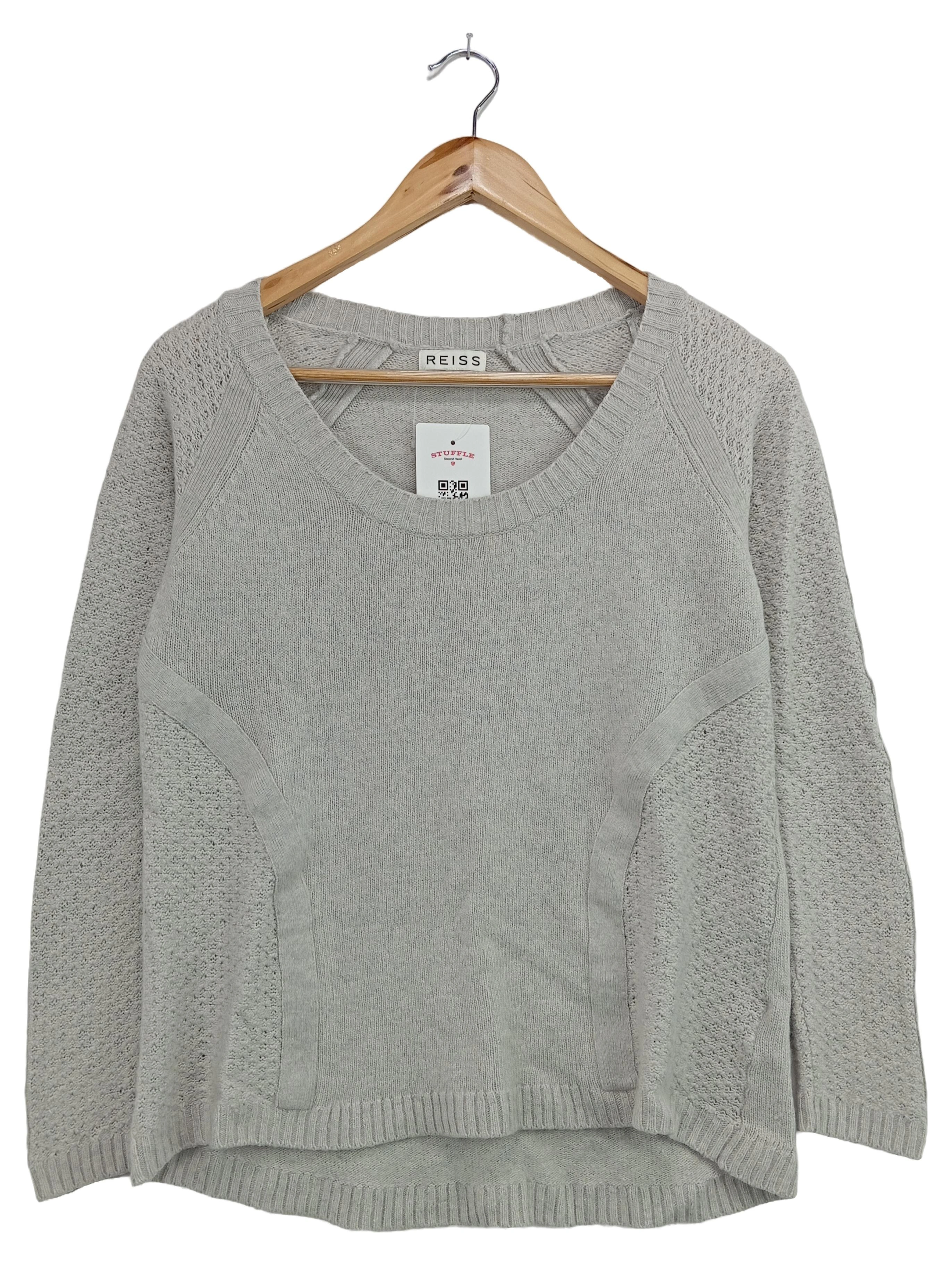 REISS Damen Pullover Grau Gr. 38;M Klassisch Elegant Viskose Wolle 1