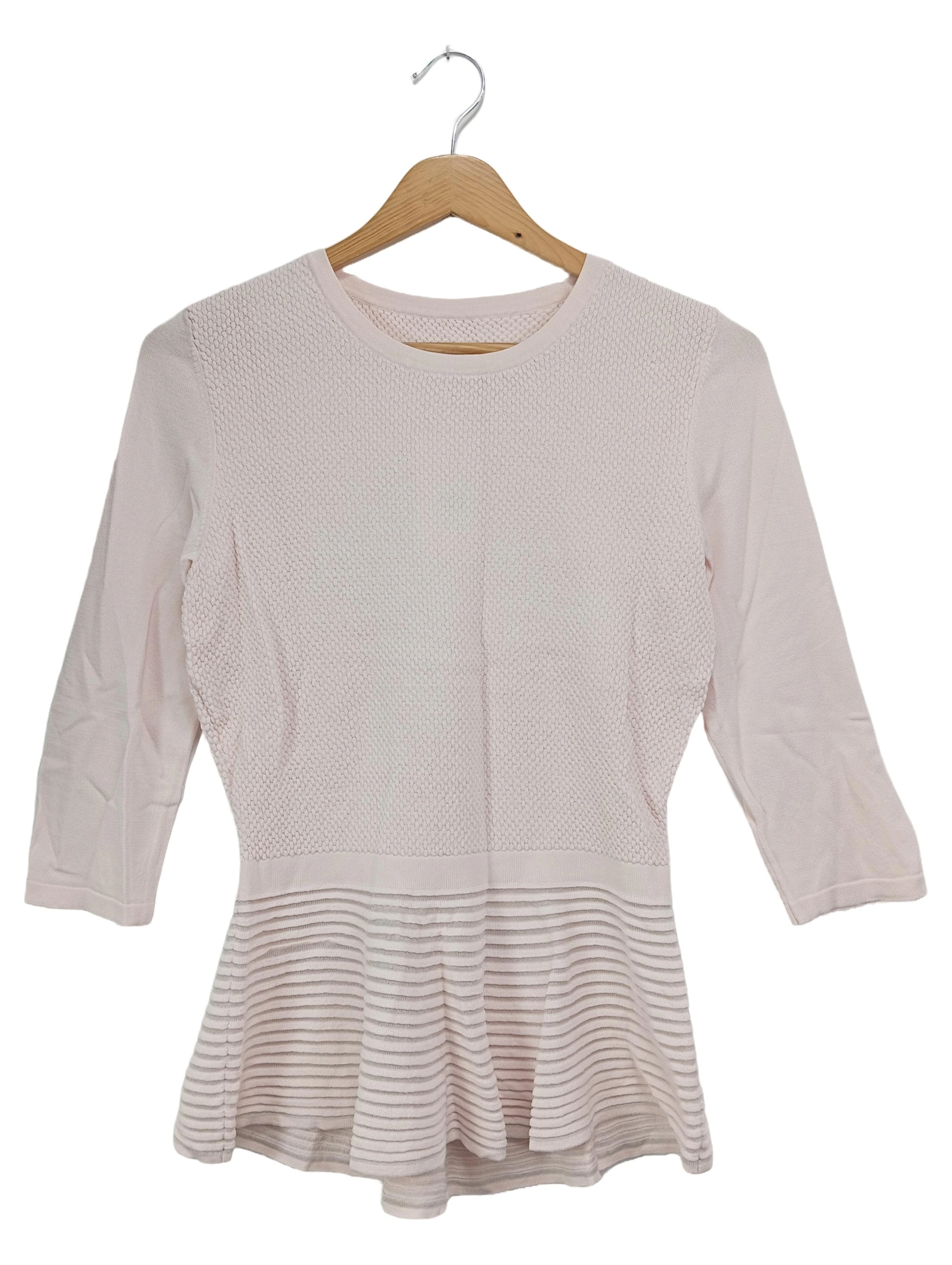 JOSEPH JANARD Damen Pullover Rosa Gr. 34/XS Elegant Klassisch 3/4-Arm 1