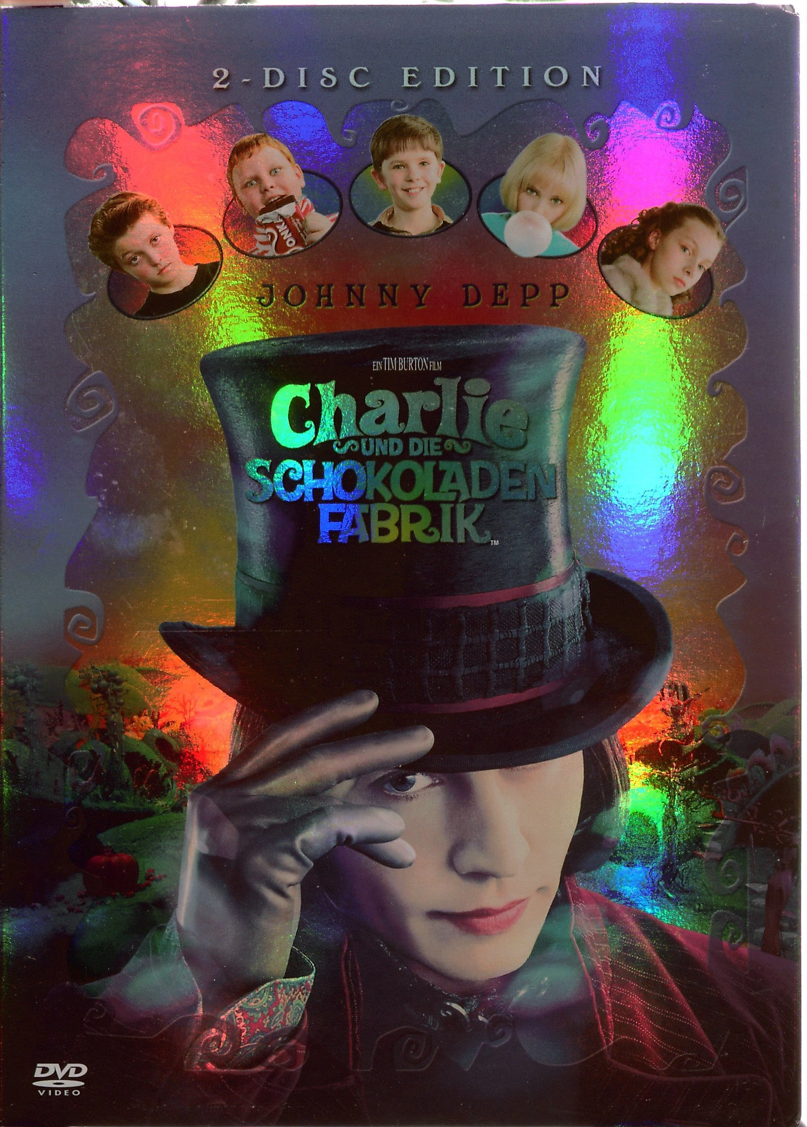 Charlie und die Schokoladenfabrik DVD 2-Disc Edition Johnny Depp Familienfilm 1
