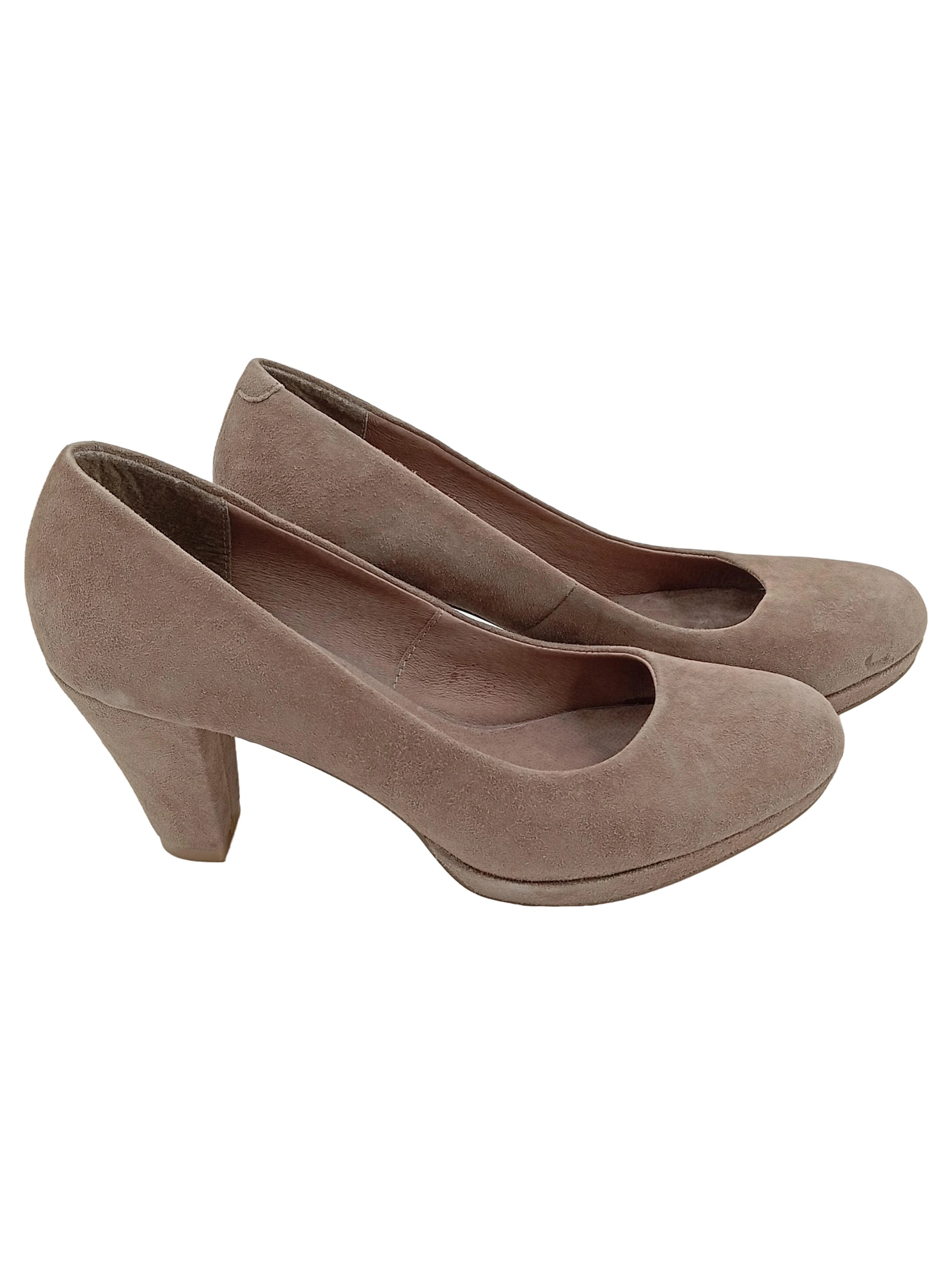 COX Pumps Damen Gr. 38 Beige Elegant Klassisch Business Absatzschuhe 1