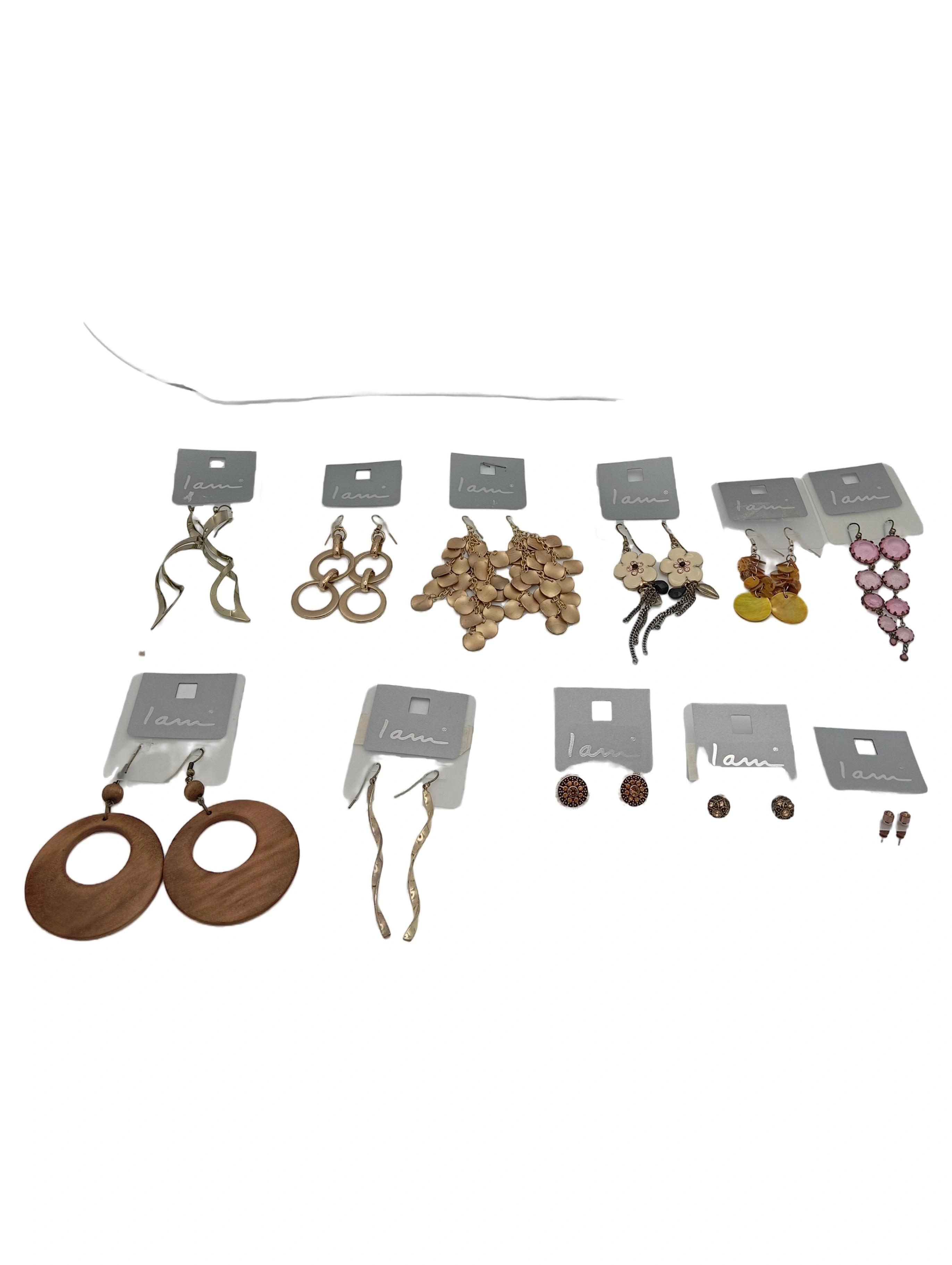 I am Damen Ohrringe Set Mehrfarbig Casual Elegant Party Metall Kunststoff 1