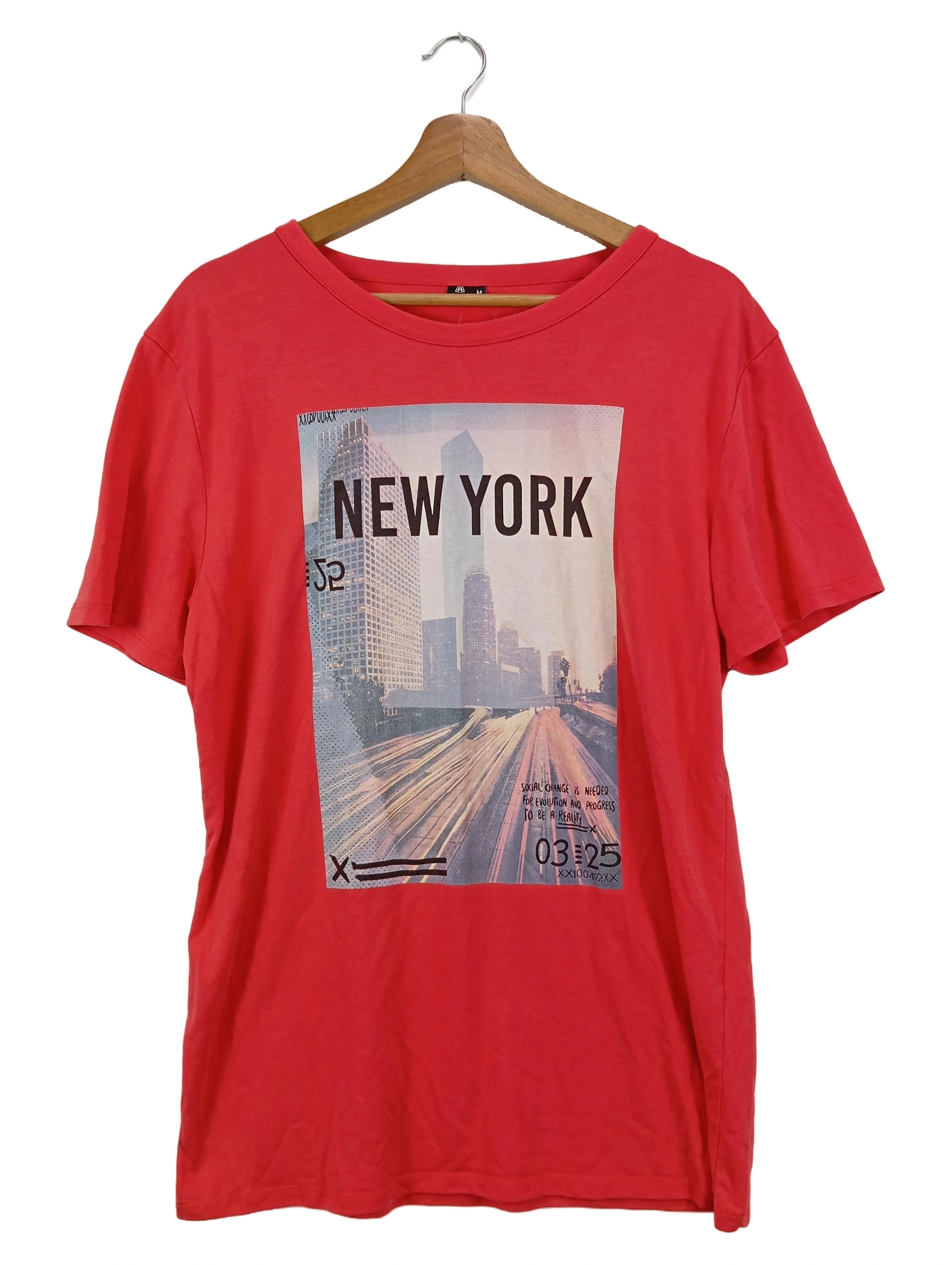 FIREFLY Herren T-Shirt Gr. 48/M Rot Streetwear New York Print 1