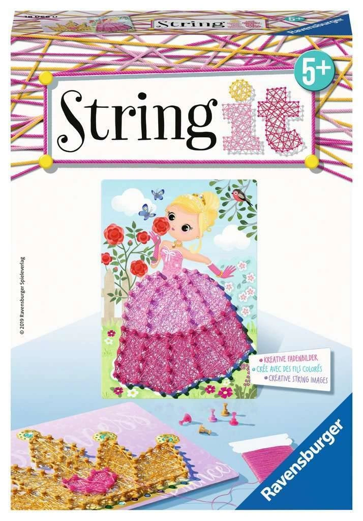 Ravensburger String it Kreativ Bastelset Mädchen Prinzessin Rosa ab 6 Jahre 1