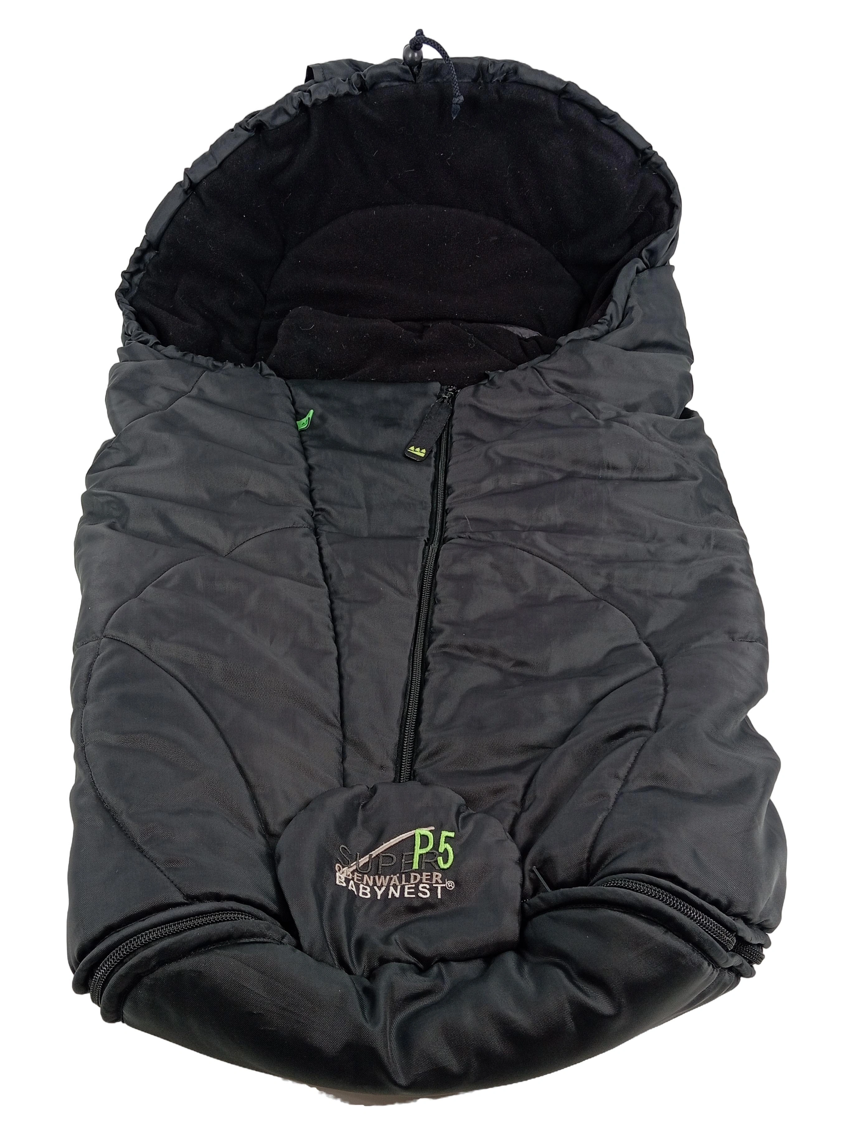 ODENWÄLDER Kinderwagen Fußsack P5 Schwarz 96cm Polyester 1