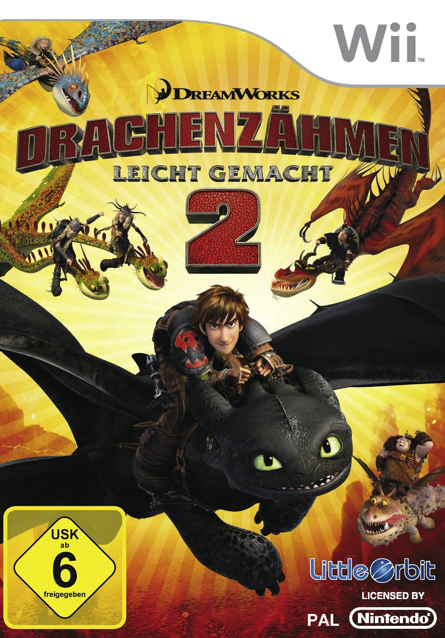 Dreamworks Drachenzähmen leicht gemacht 2 Wii Action Abenteuer Spiel Deutsch 1