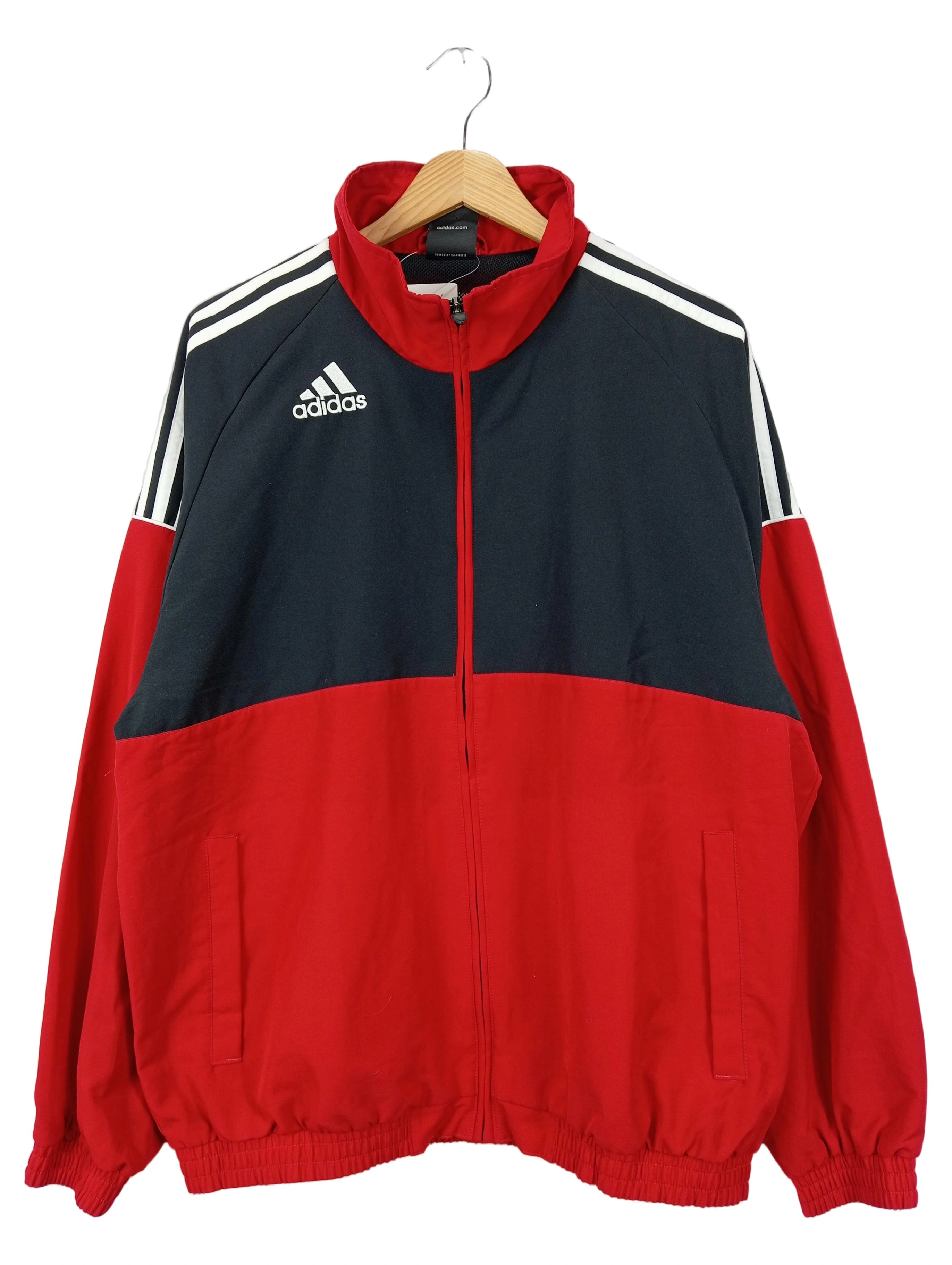 ADIDAS Veste de Survêtement Homme Rouge Noir Sport (EU 40)