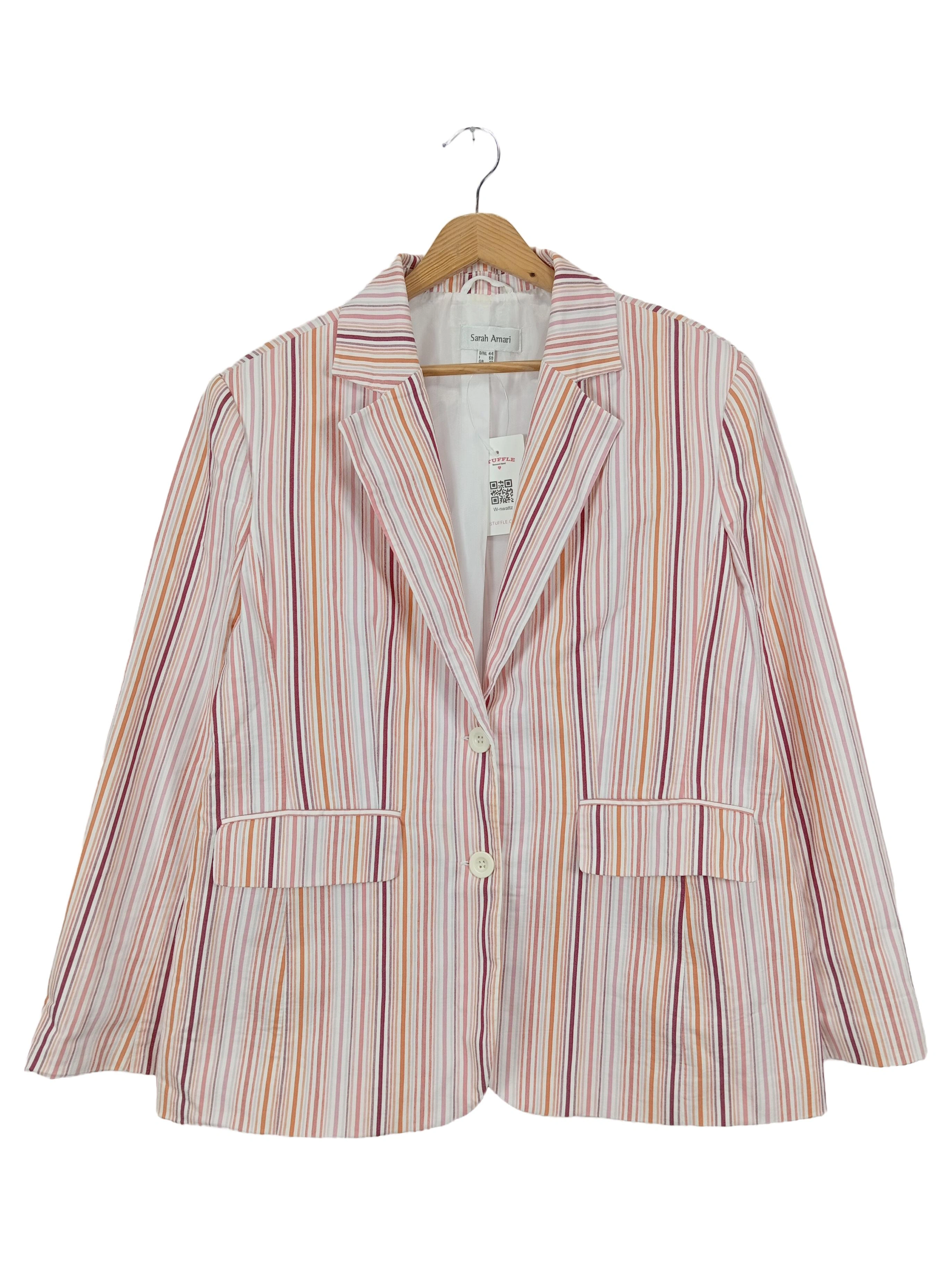 AMARI Blouson Damen 44 L Mehrfarbig Gestreift Klassisch Elegant Sommer 1